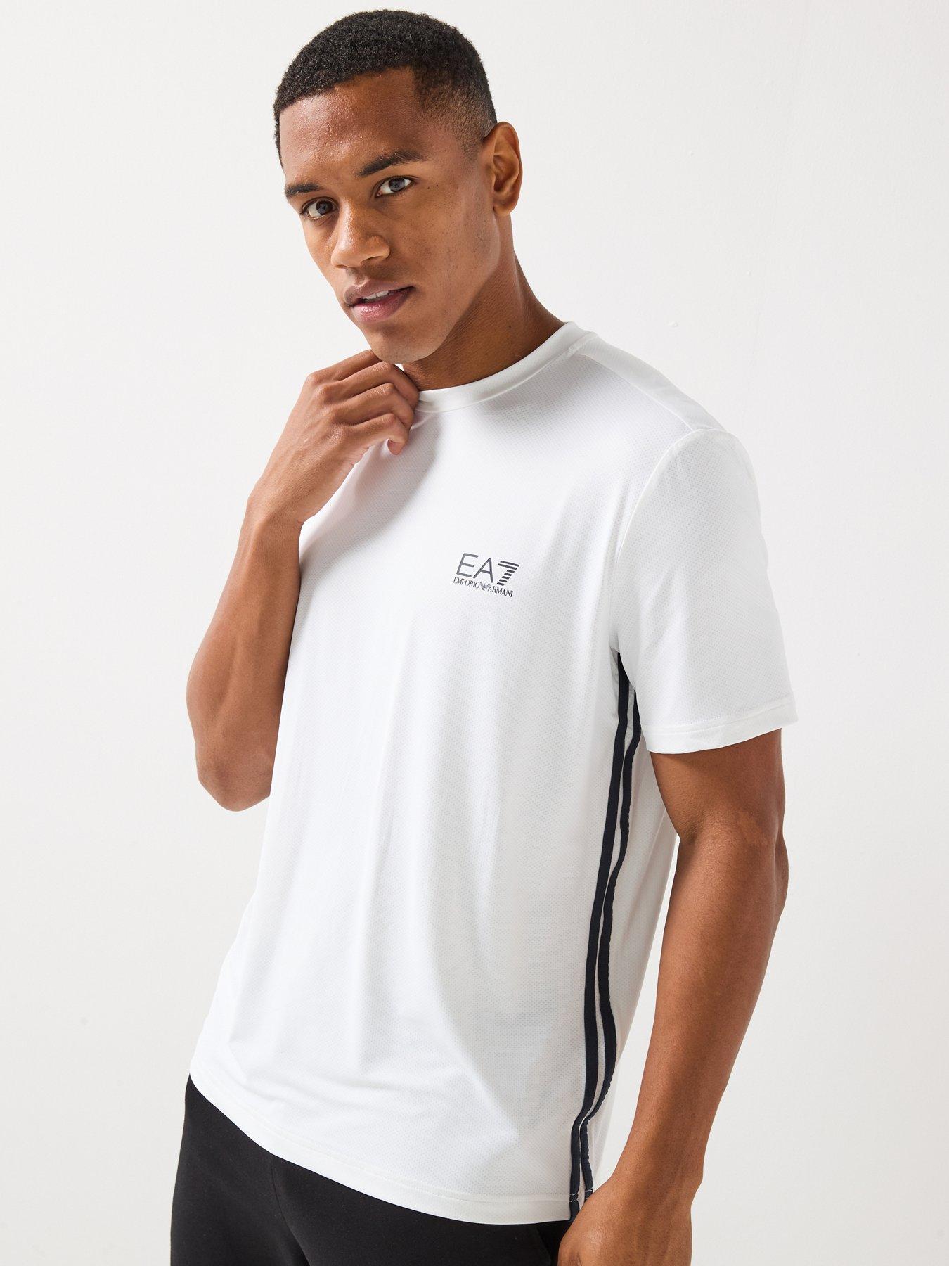 EA7 Emporio Armani Tennis Pro Textured T-Shirt - White