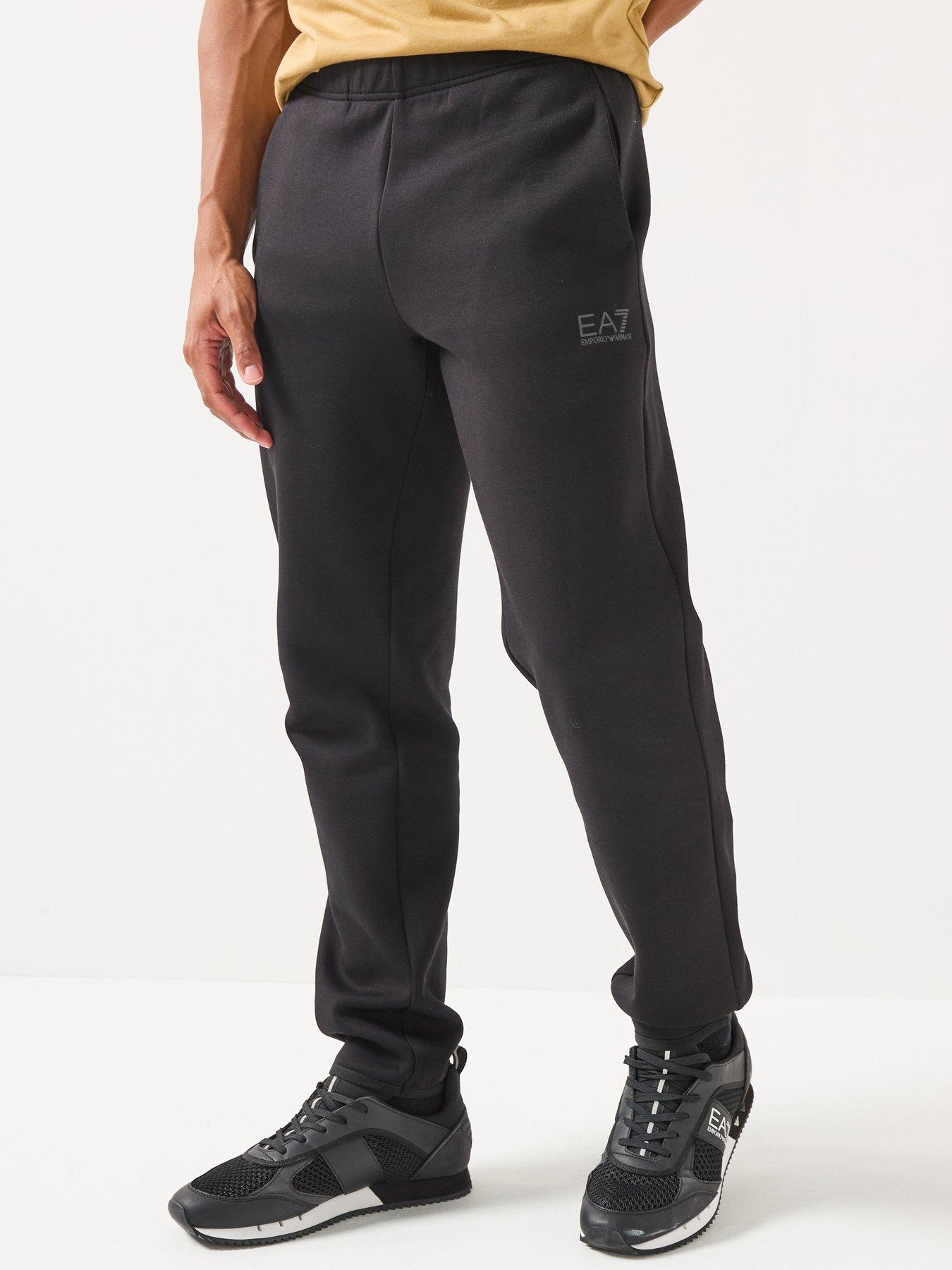 EA7 Emporio Armani Natural Ventus7 Tapered Joggers, Black, Size S, Men