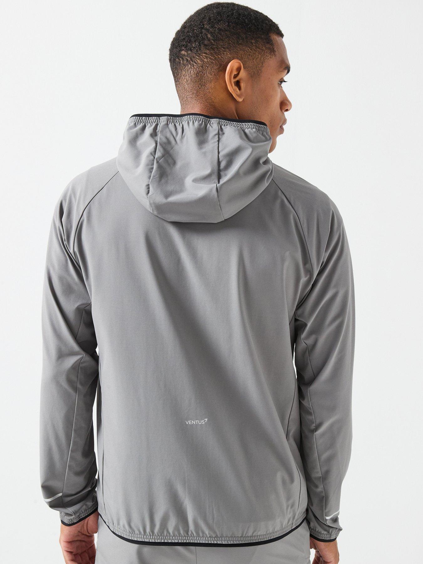 Image 2 of 6 of EA7 Emporio Armani Ventus7 Full Zip Tech Hoodie - Grey