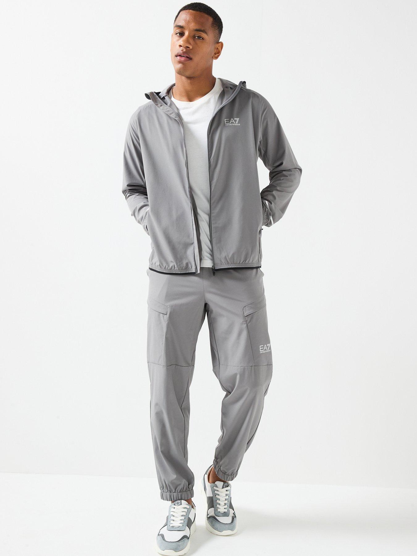Image 3 of 6 of EA7 Emporio Armani Ventus7 Full Zip Tech Hoodie - Grey