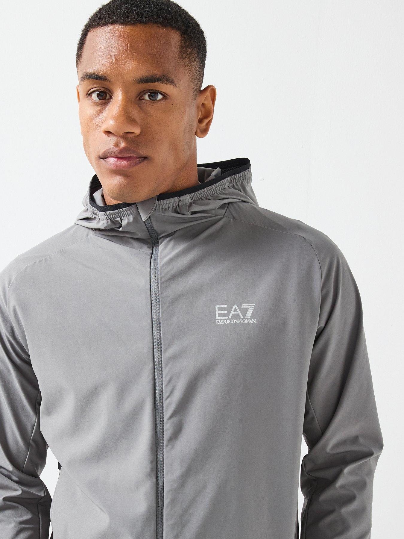 Image 4 of 6 of EA7 Emporio Armani Ventus7 Full Zip Tech Hoodie - Grey