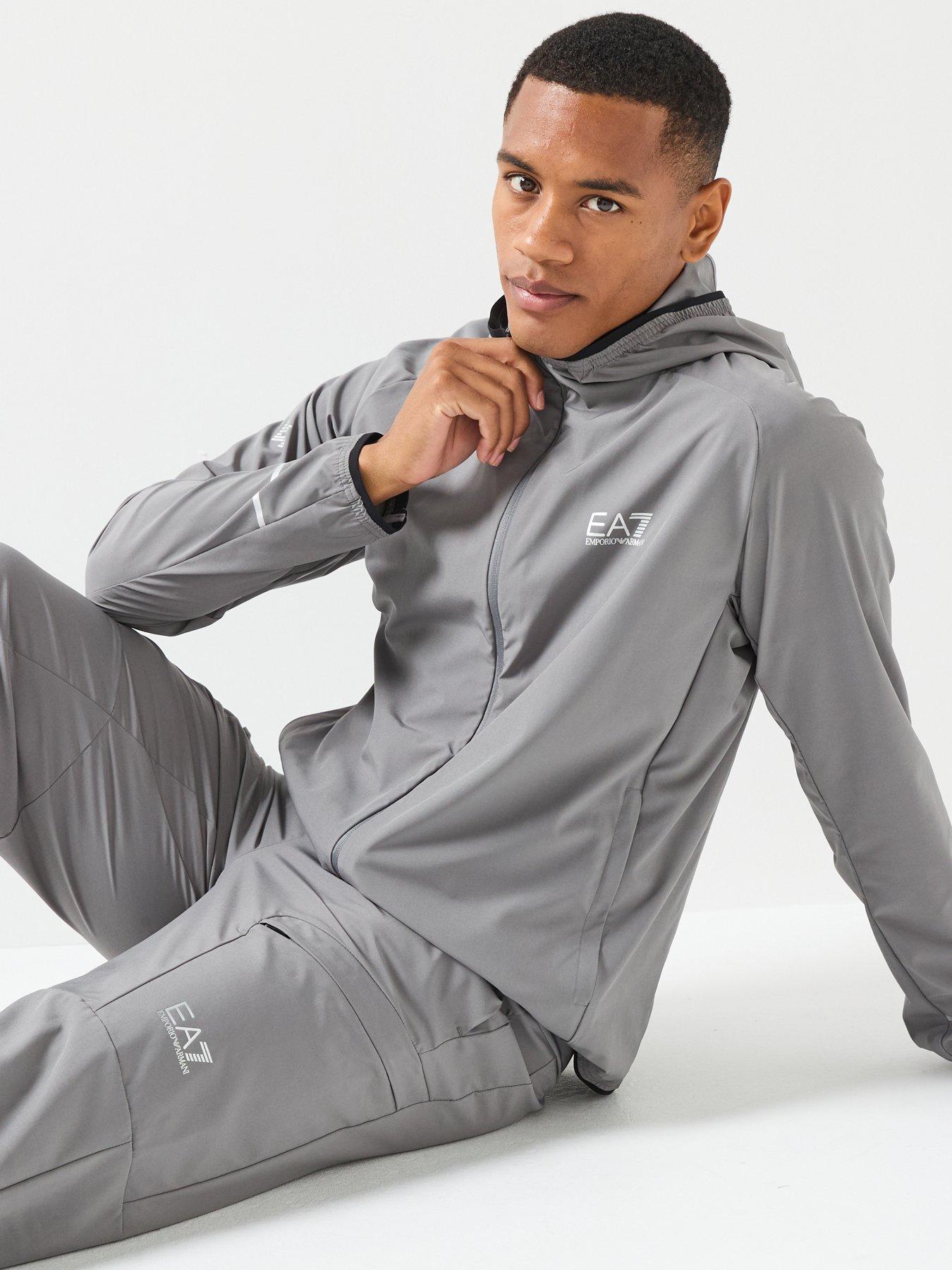 Image 6 of 6 of EA7 Emporio Armani Ventus7 Full Zip Tech Hoodie - Grey