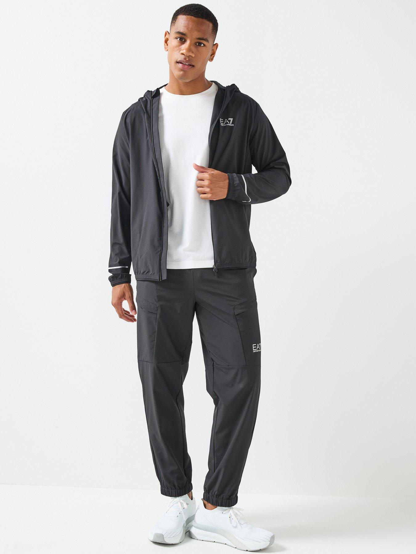 Image 3 of 6 of EA7 Emporio Armani Ventus7 Full Zip Tech Hoodie - Black
