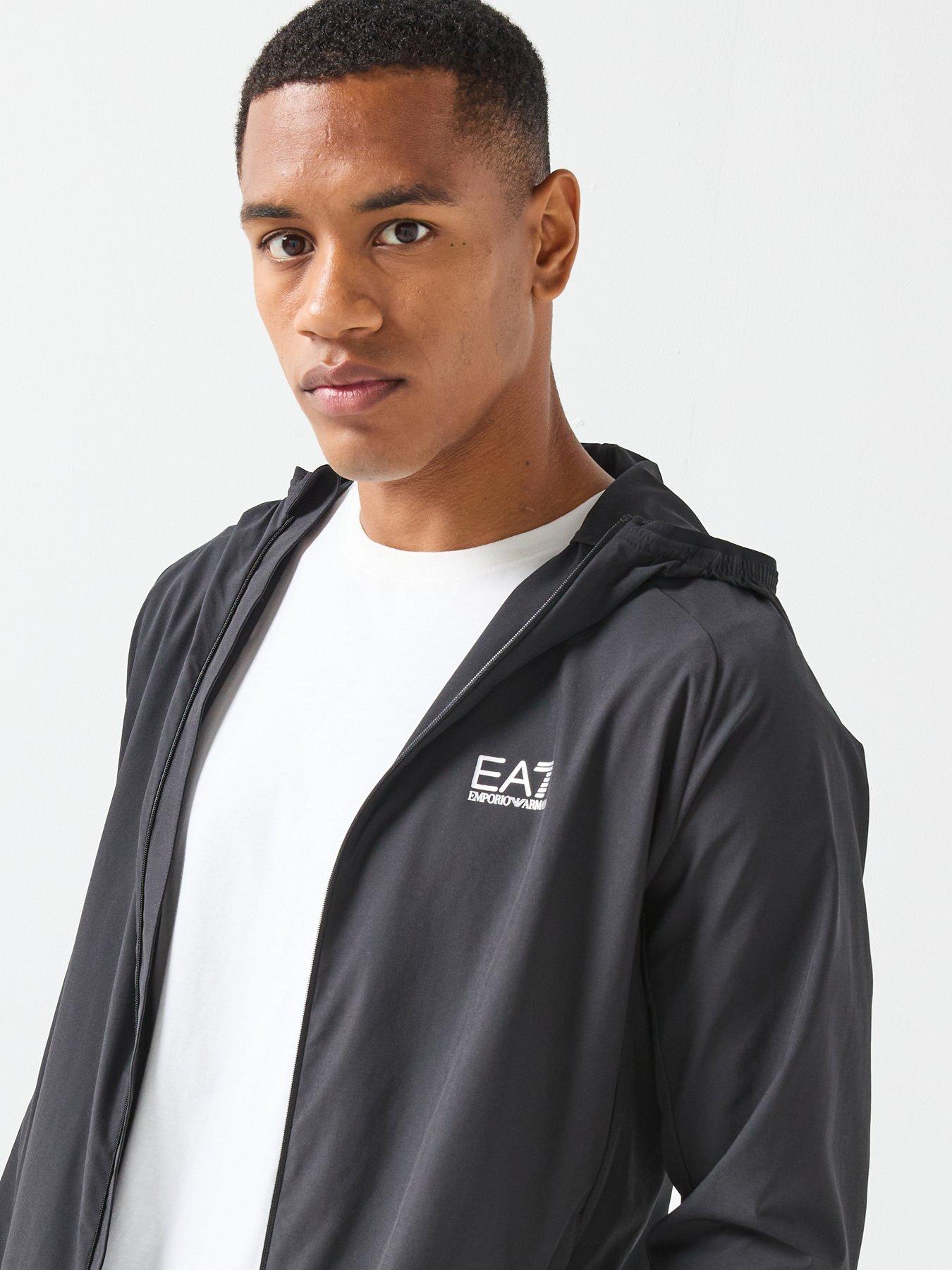 Image 4 of 6 of EA7 Emporio Armani Ventus7 Full Zip Tech Hoodie - Black