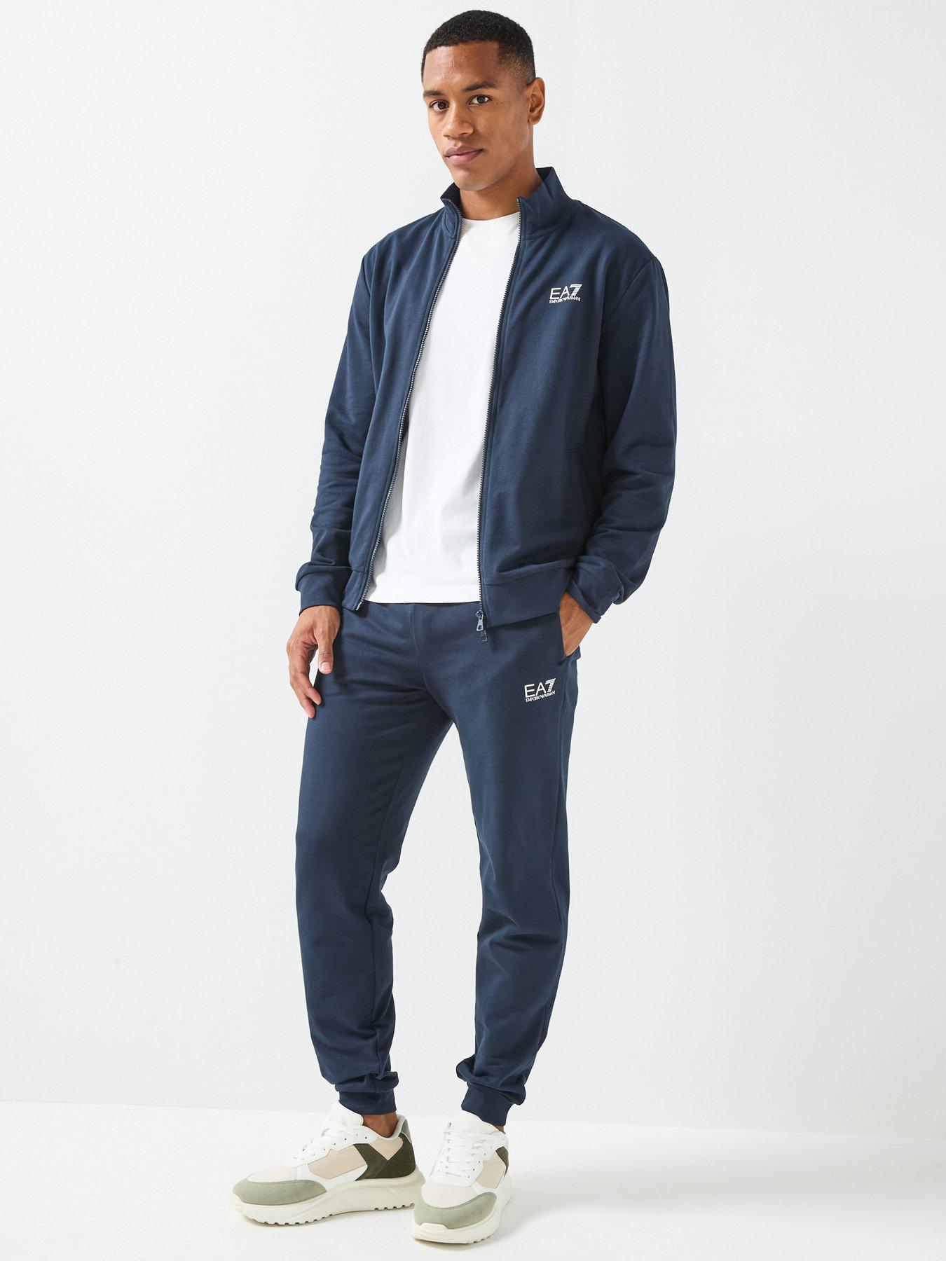 Image 1 of 6 of EA7 Emporio Armani Train Core ID Full Zip Tracksuit - Navy