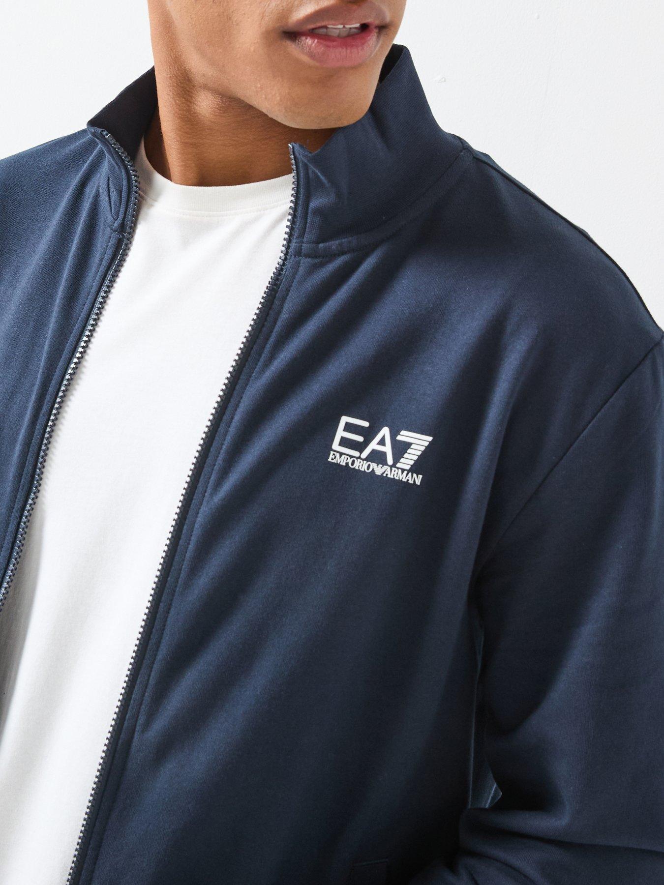 Image 4 of 6 of EA7 Emporio Armani Train Core ID Full Zip Tracksuit - Navy