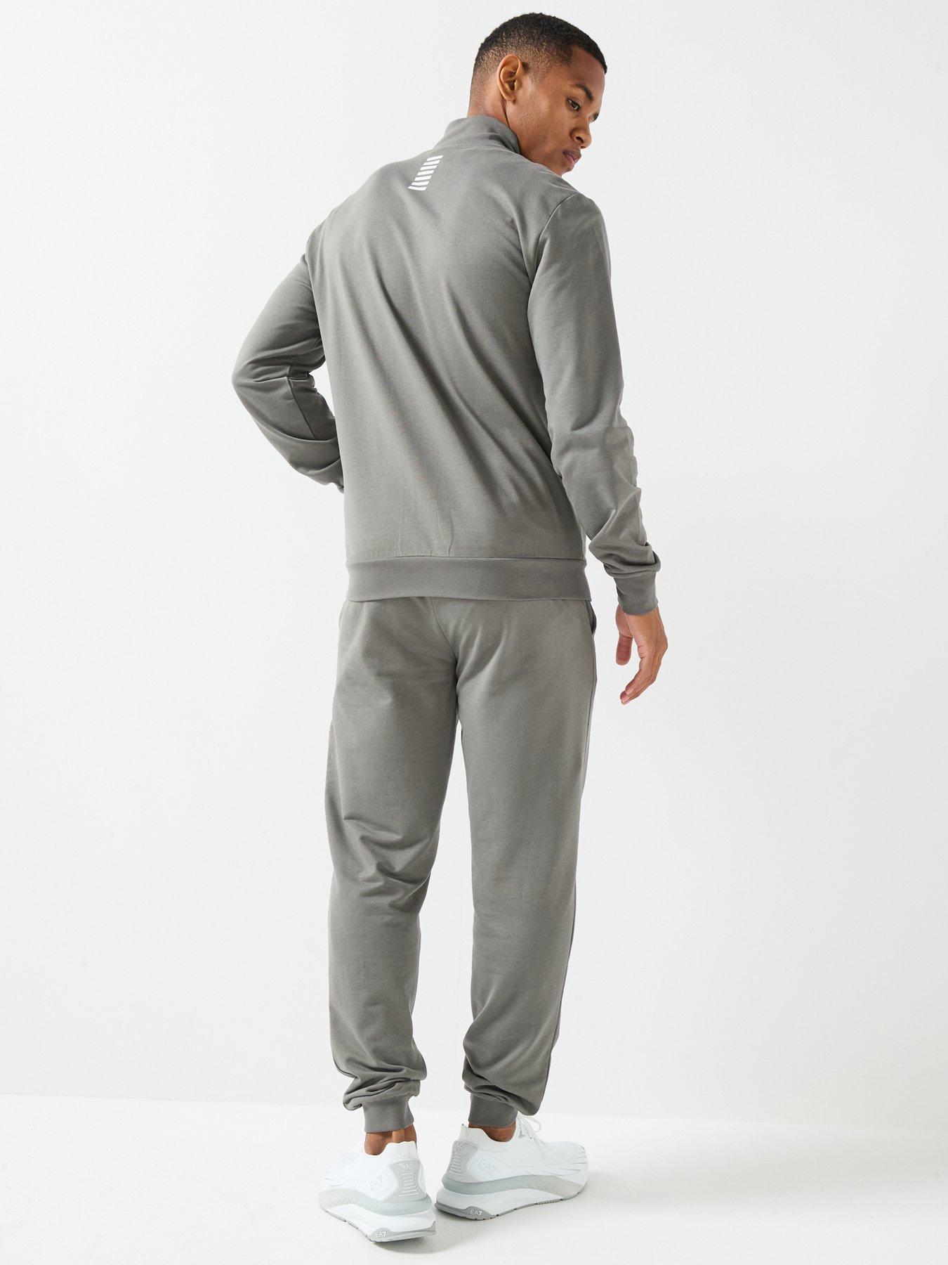 Image 2 of 6 of EA7 Emporio Armani Train Core Id Full Zip Tracksuit - Grey