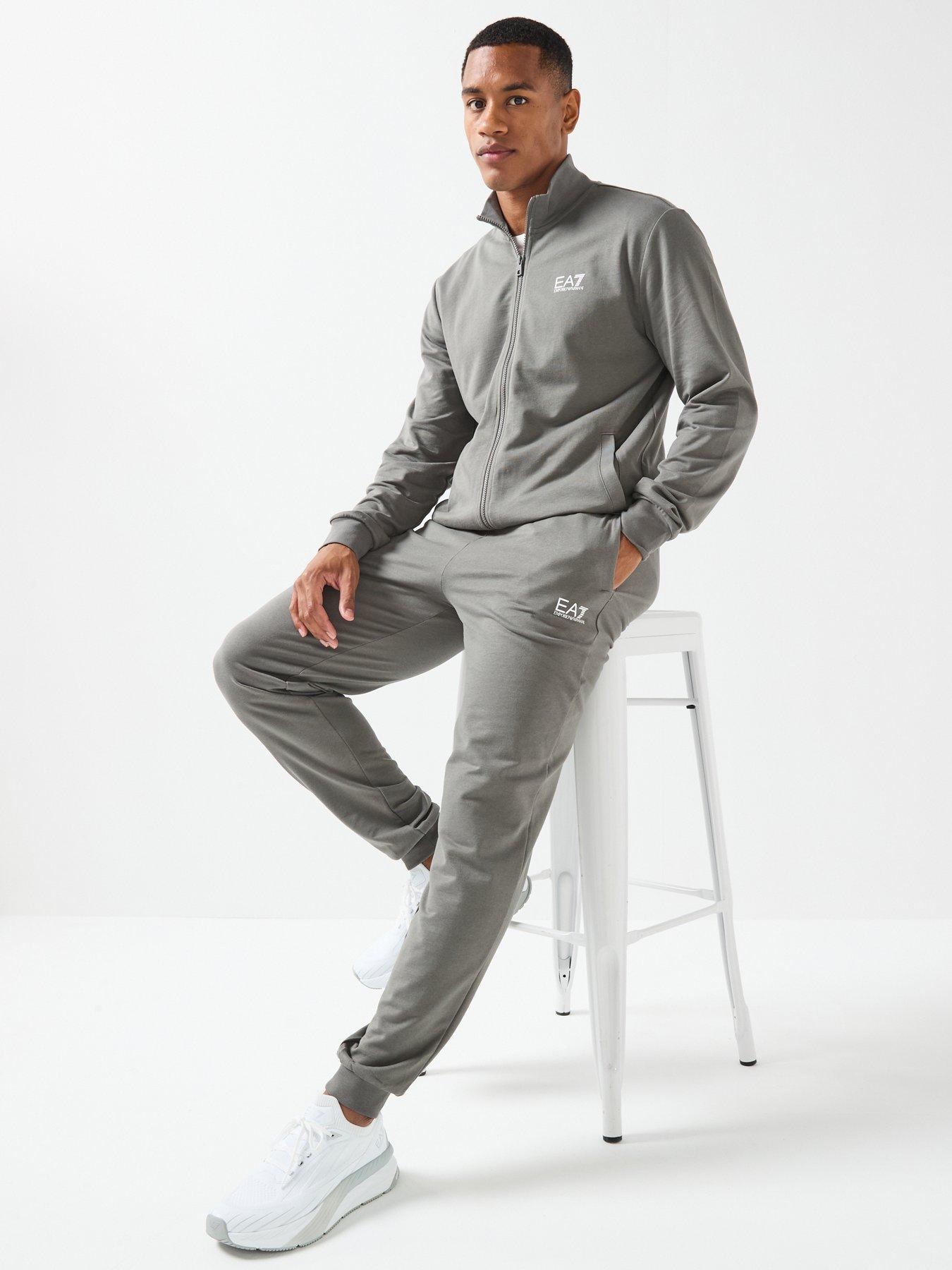 Image 6 of 6 of EA7 Emporio Armani Train Core Id Full Zip Tracksuit - Grey