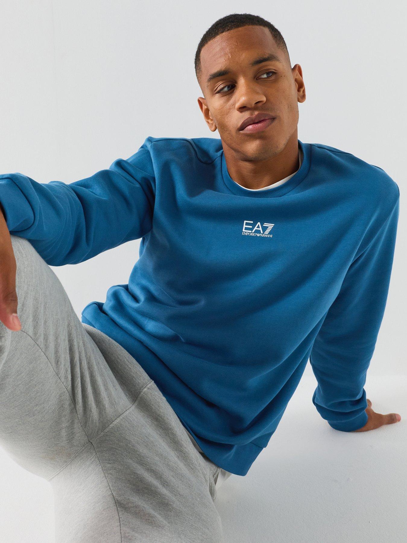 Image 5 of 5 of EA7 Emporio Armani Core Id Logo Crew Sweatshirt - Blue
