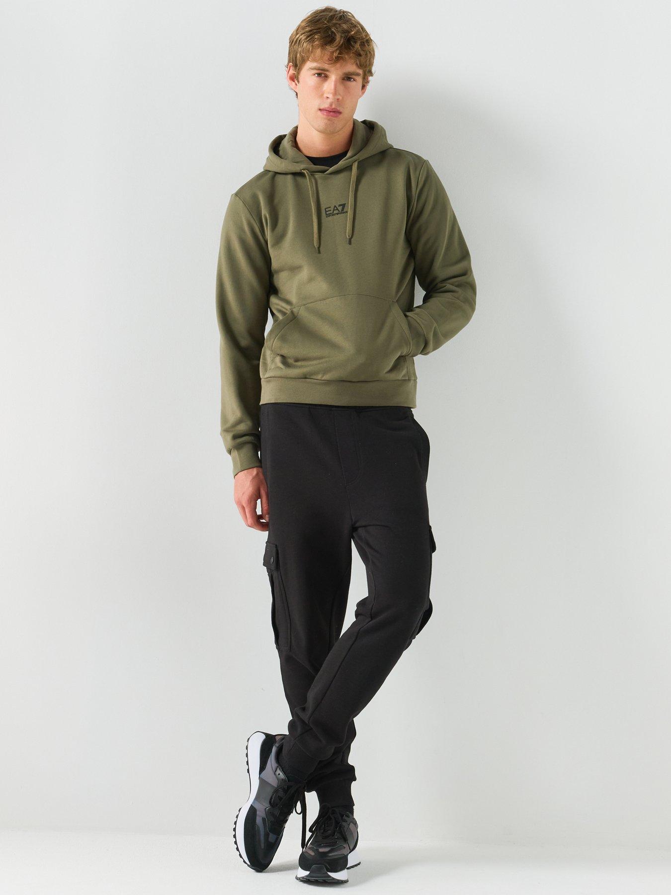 Image 3 of 6 of EA7 Emporio Armani Men's Core ID Logo Hoodie - Green