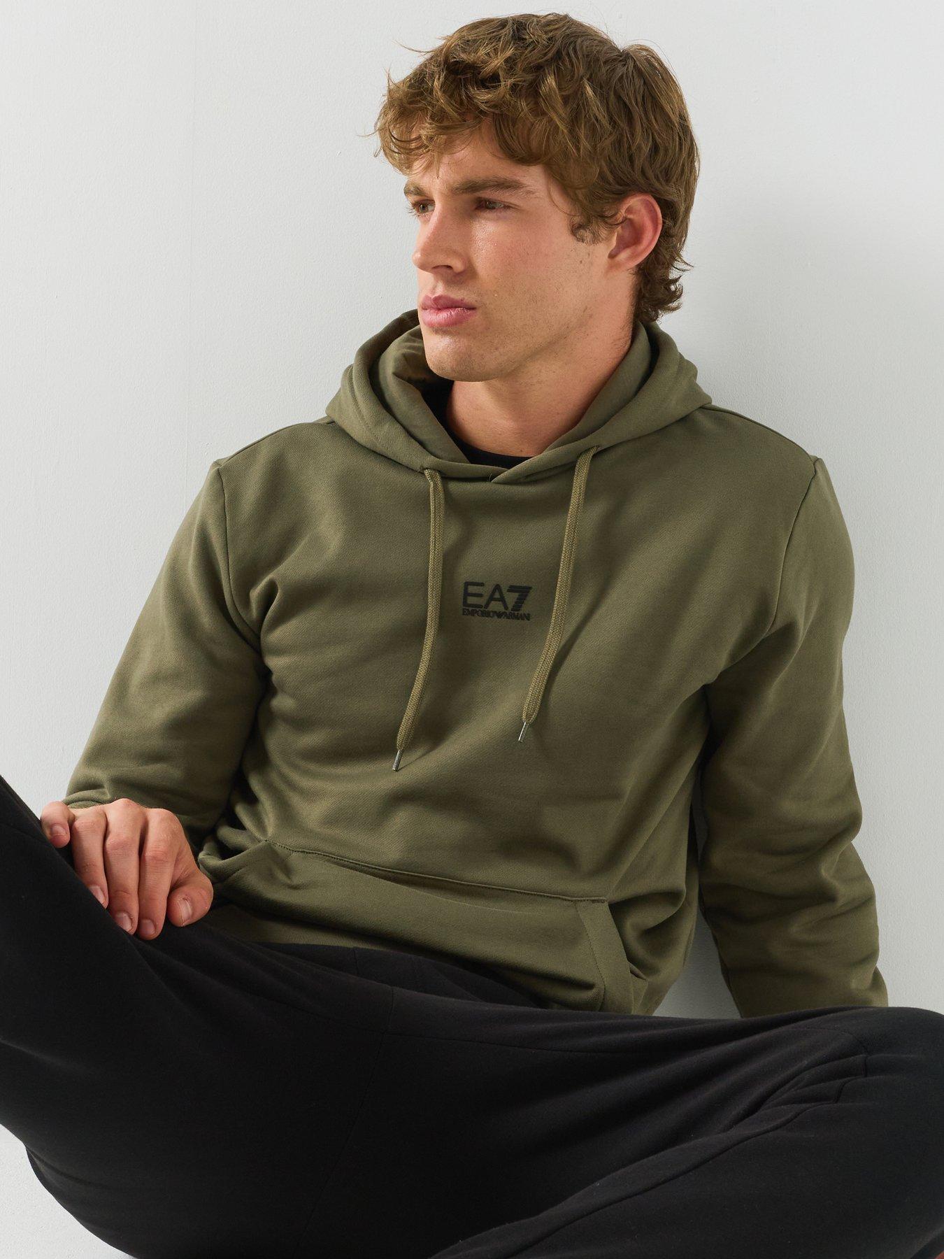 Image 5 of 6 of EA7 Emporio Armani Men's Core ID Logo Hoodie - Green