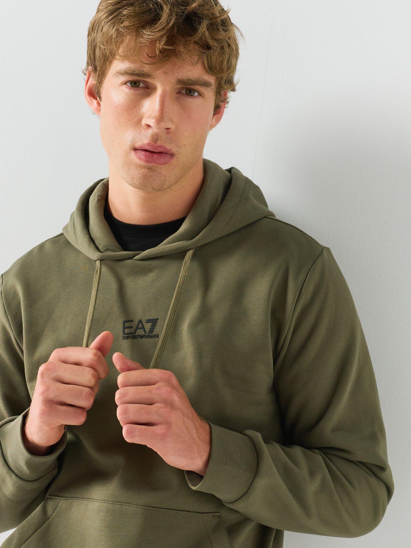 Image 6 of 6 of EA7 Emporio Armani Men's Core ID Logo Hoodie - Green