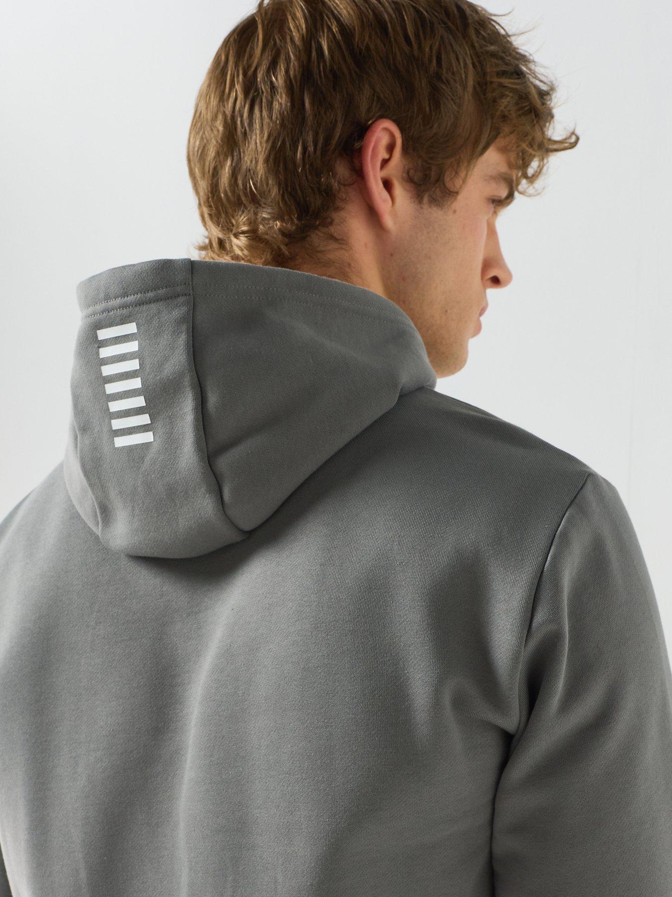 Image 5 of 6 of EA7 Emporio Armani Core ID Logo Hoodie - Grey