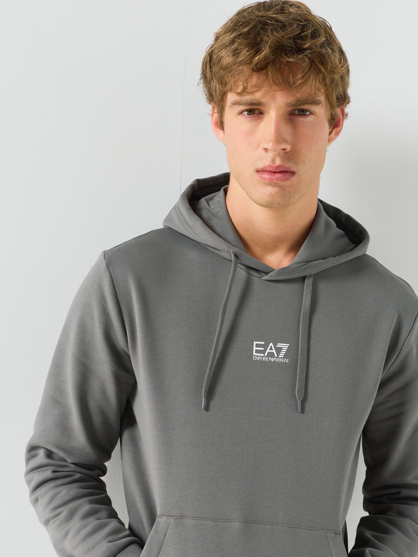 Image 6 of 6 of EA7 Emporio Armani Core ID Logo Hoodie - Grey