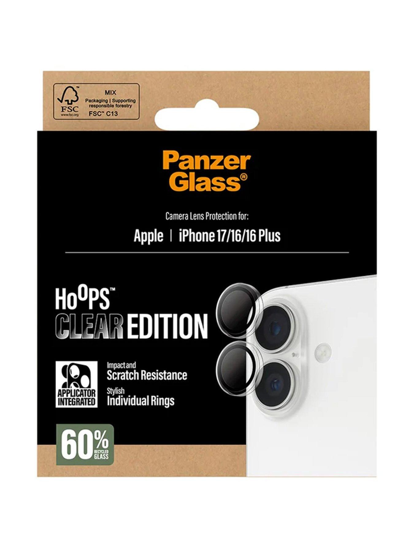 Image 3 of 4 of Panzerglass Hoops Transparent Camera Lens Protector iPhone 17 , iPhone 16 , 16 Plus