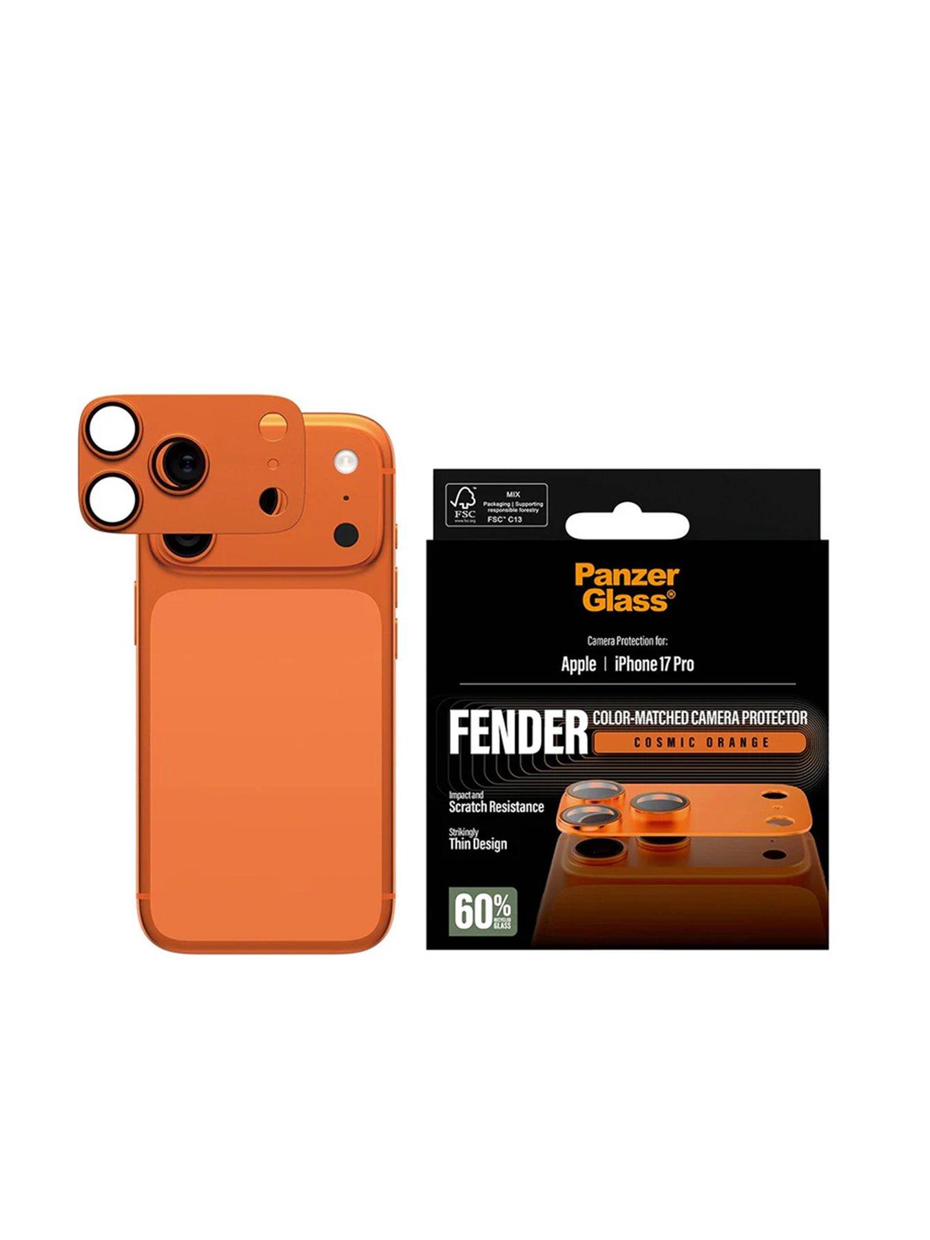 Image 2 of 5 of Panzerglass FENDER Camera Protector Cosmic Orange iPhone 17 Pro
