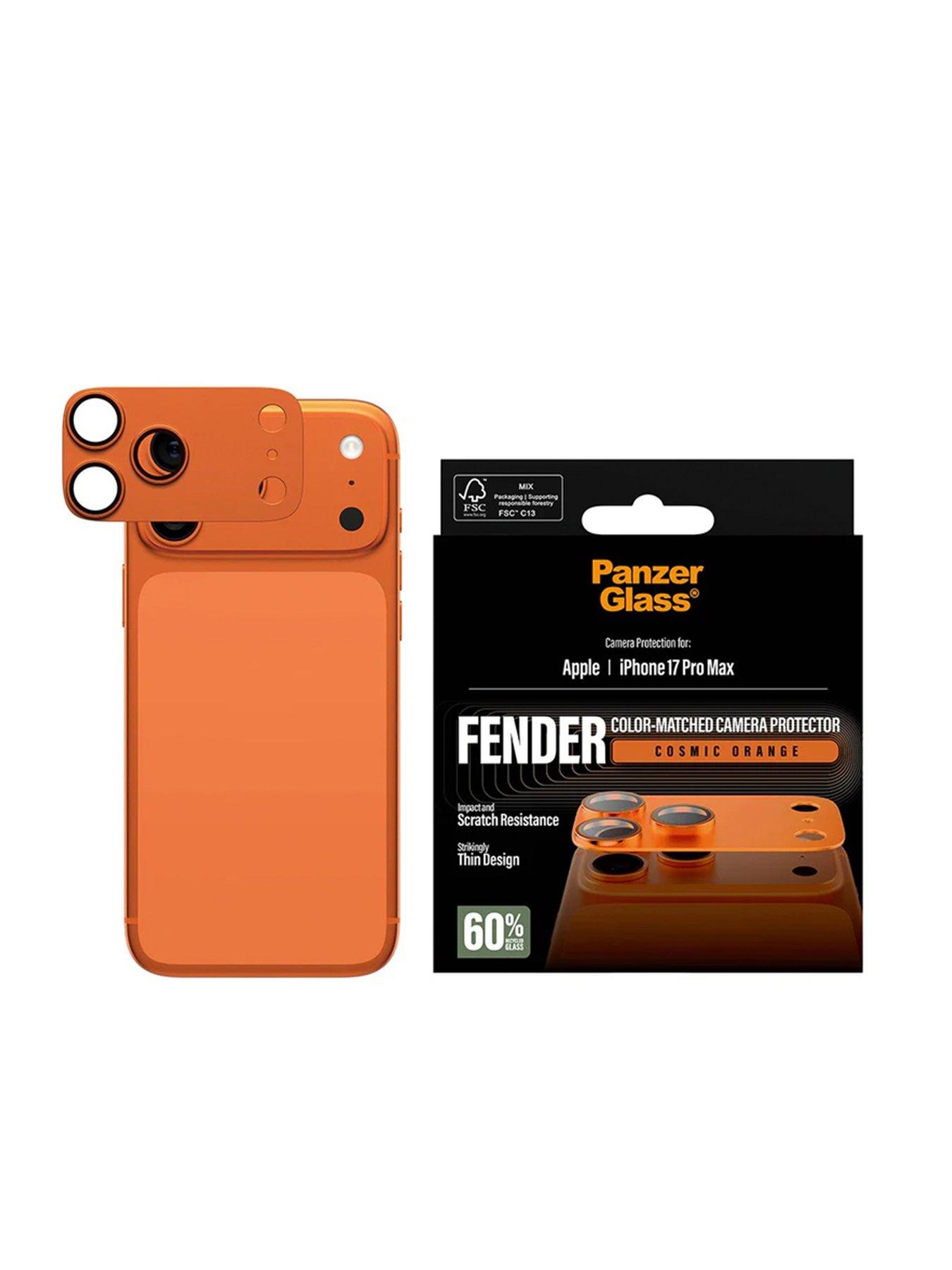 Image 2 of 5 of Panzerglass FENDER Camera Protector Cosmic Orange iPhone 17 Pro Max