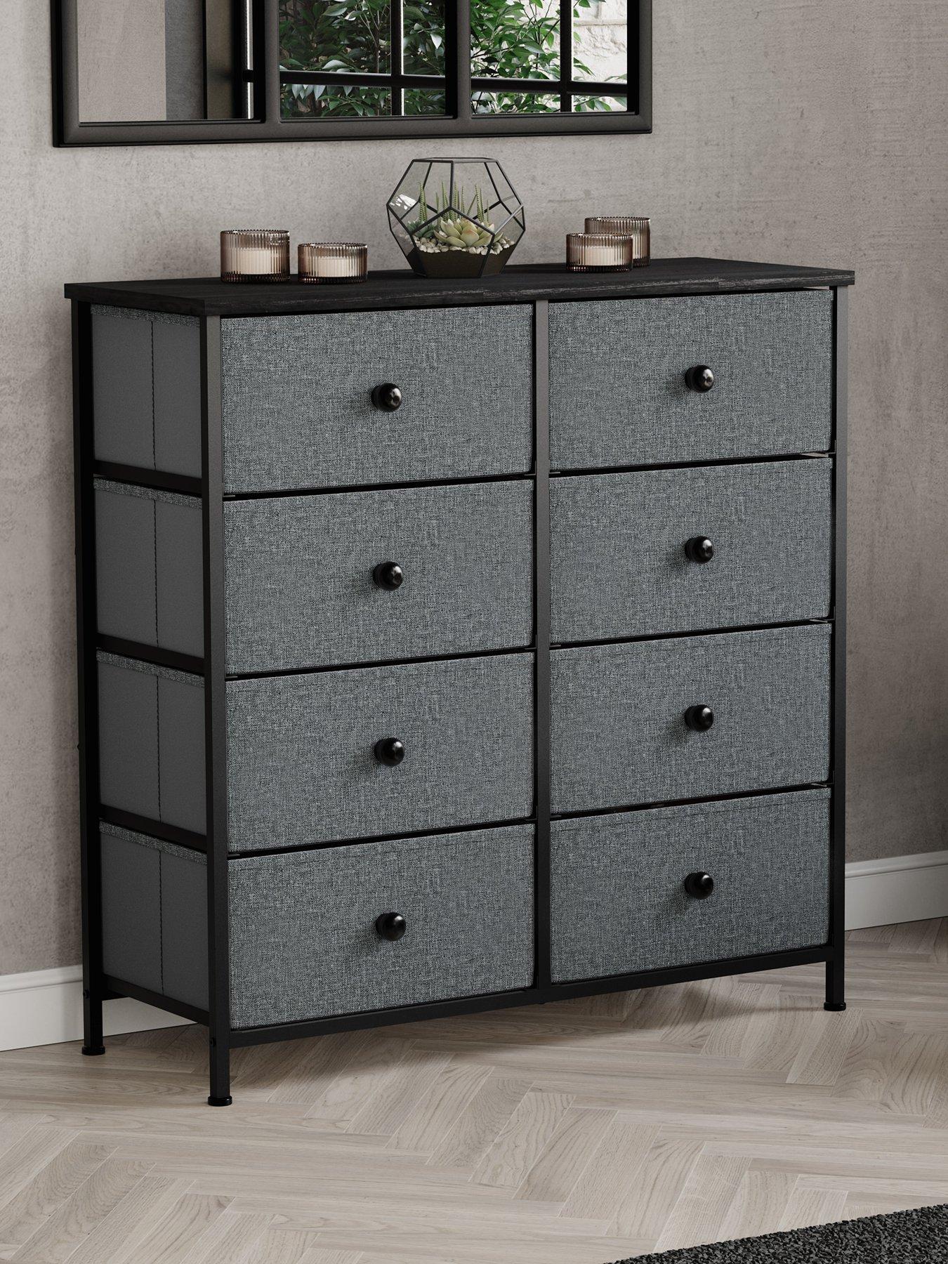 Vida Designs Chorley 8 Drawer Fabric Chest