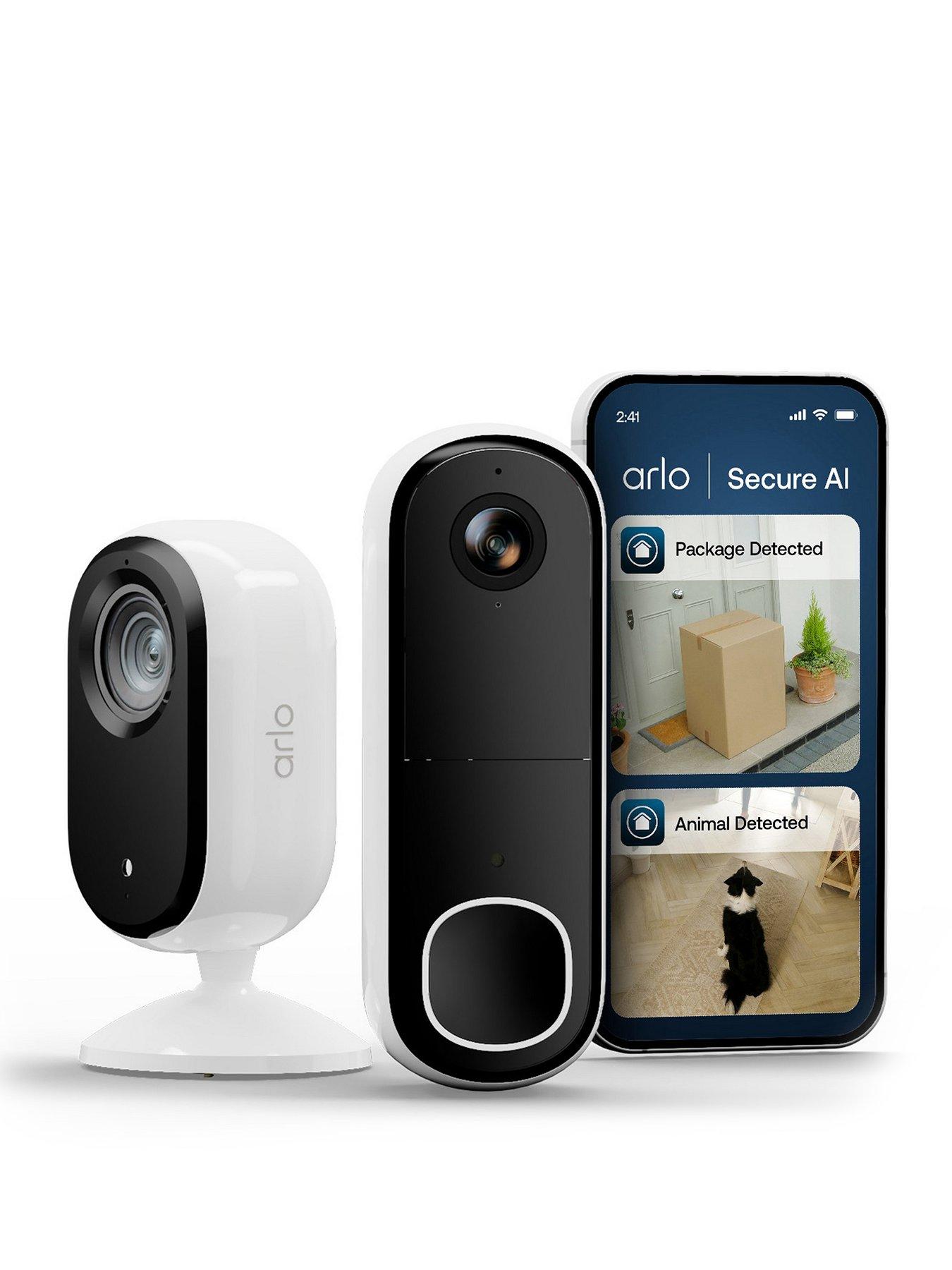 Arlo Essential 3 Indoor 2K Camera and Video Doorbell HD