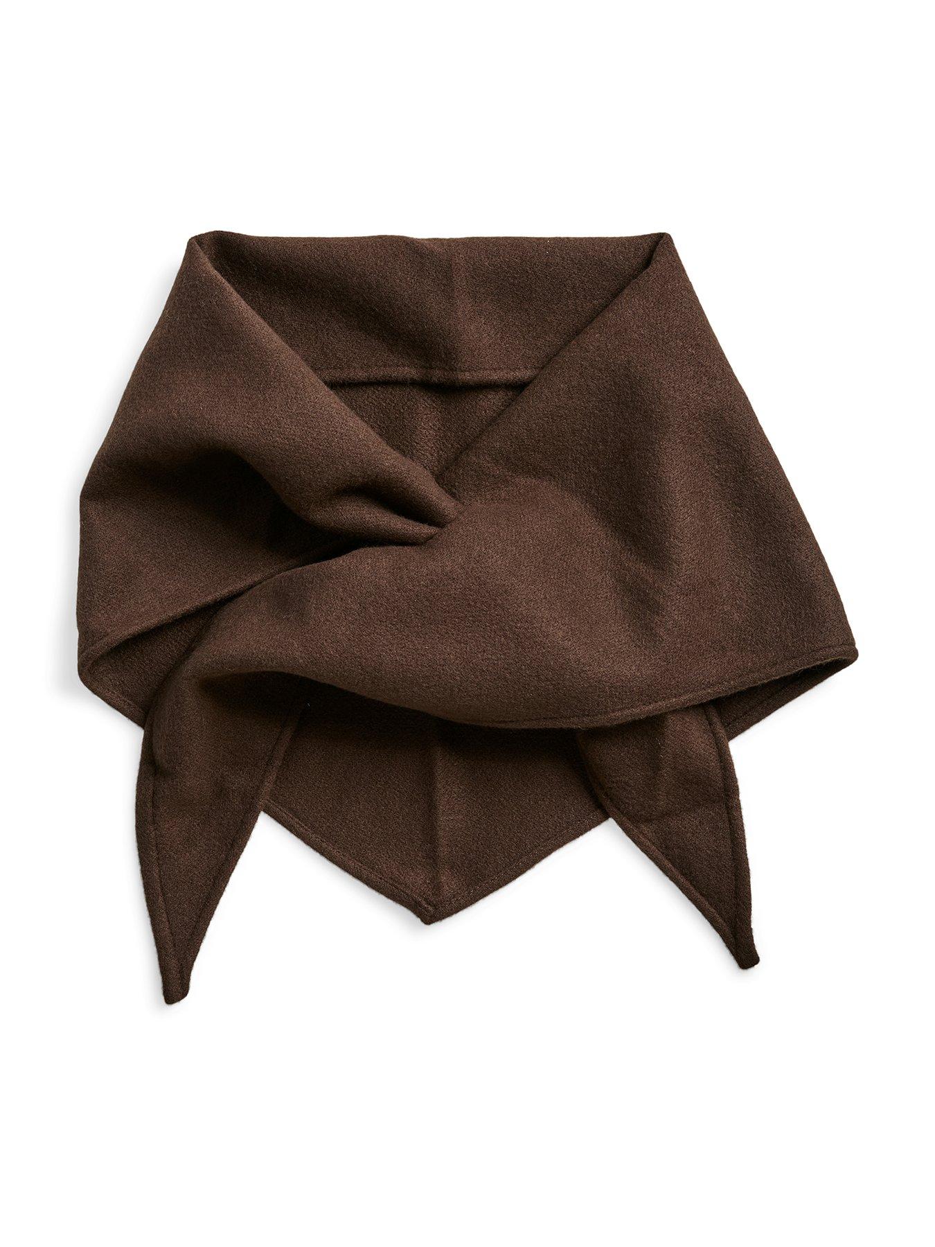 PIECES Lightweight Woven Triangle Neck Scarf