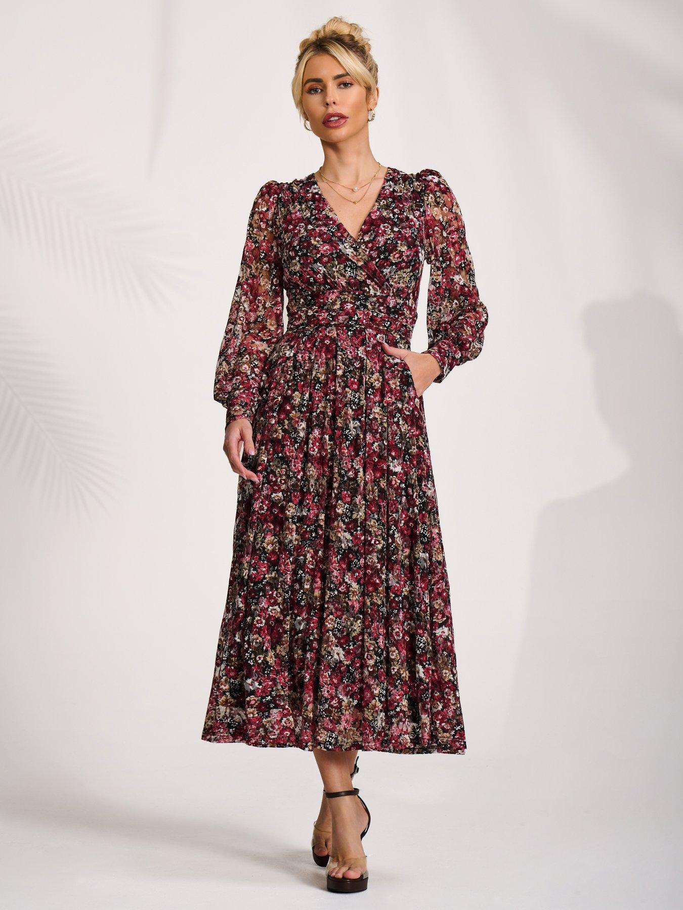 jolie moi lace dress Green Jolie Moi Sleeved Lace Overlay Maxi Dress