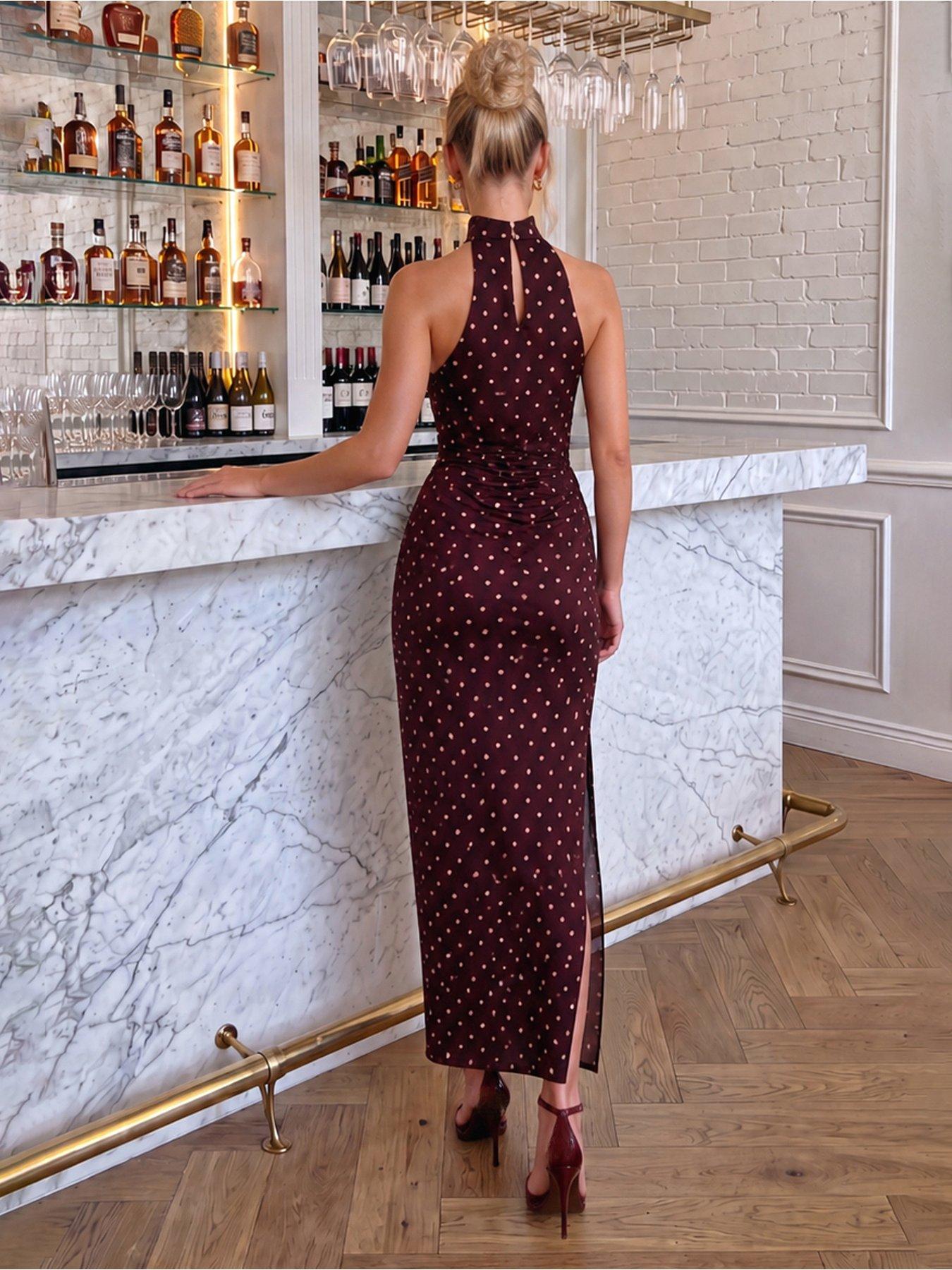 2 piece bodycon dress set MATTEMAID Elegant Sexy Summer Women Lace Hollow Out 2 pieces dresses sets Casual deep v-neck outsuits- Women NA-07.28.25AM Color:Forest Green whether its daily commuting Alfred Sung Bridesmaid Dress