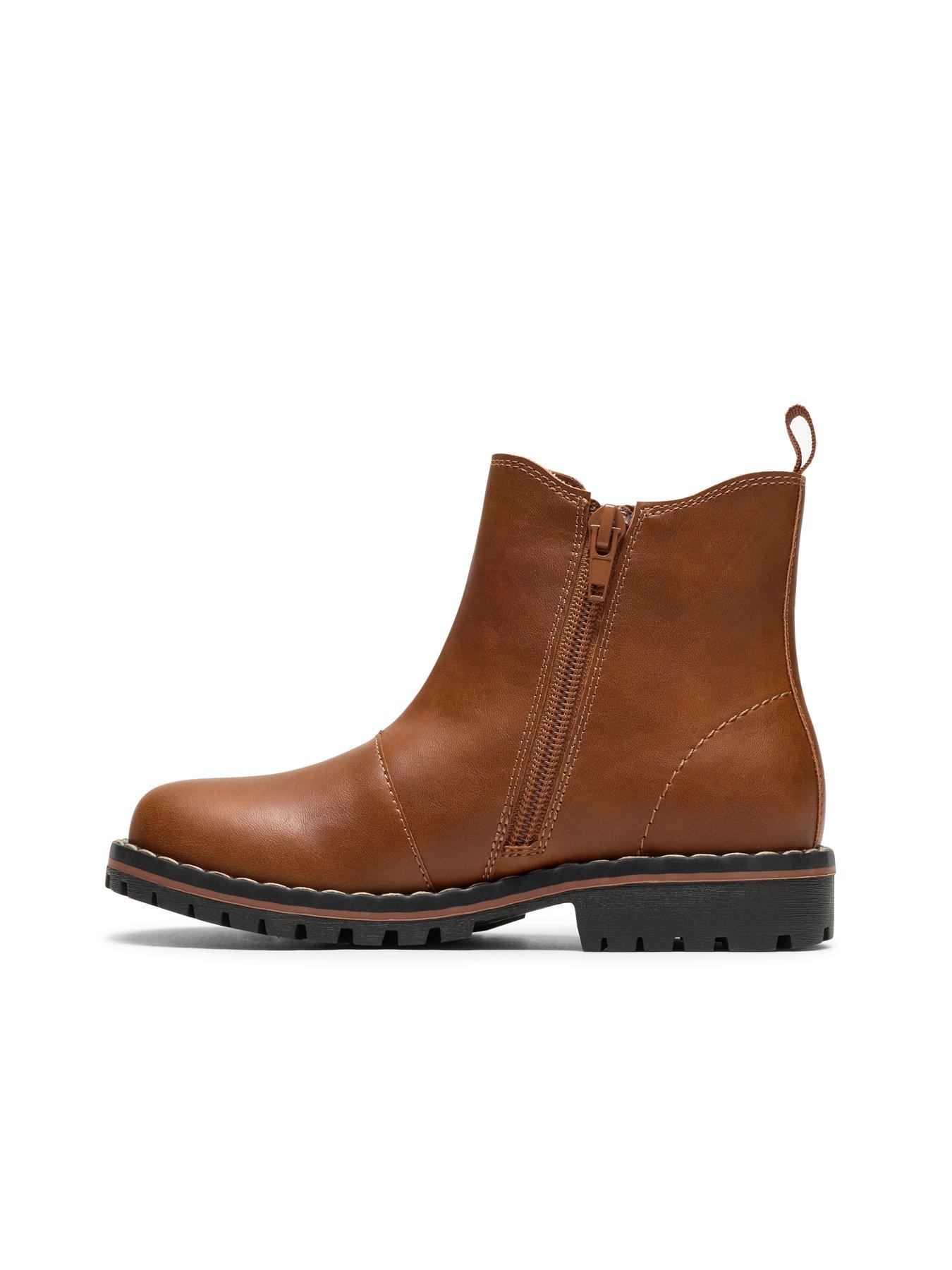 Image 6 of 6 of Clarks Kids Cliff Chelsea Boot - Brown