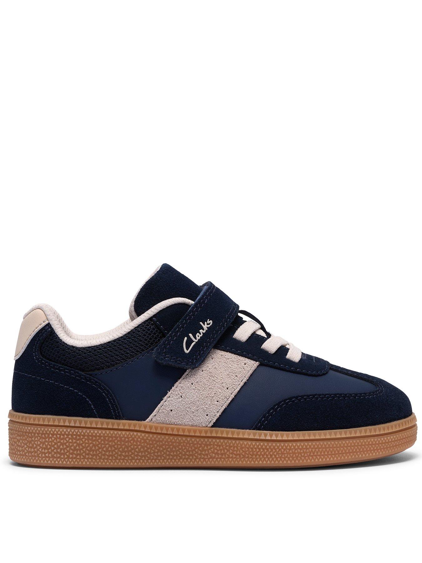 Clarks Younger Cypress Step Trainer, Navy, Size 9 Younger