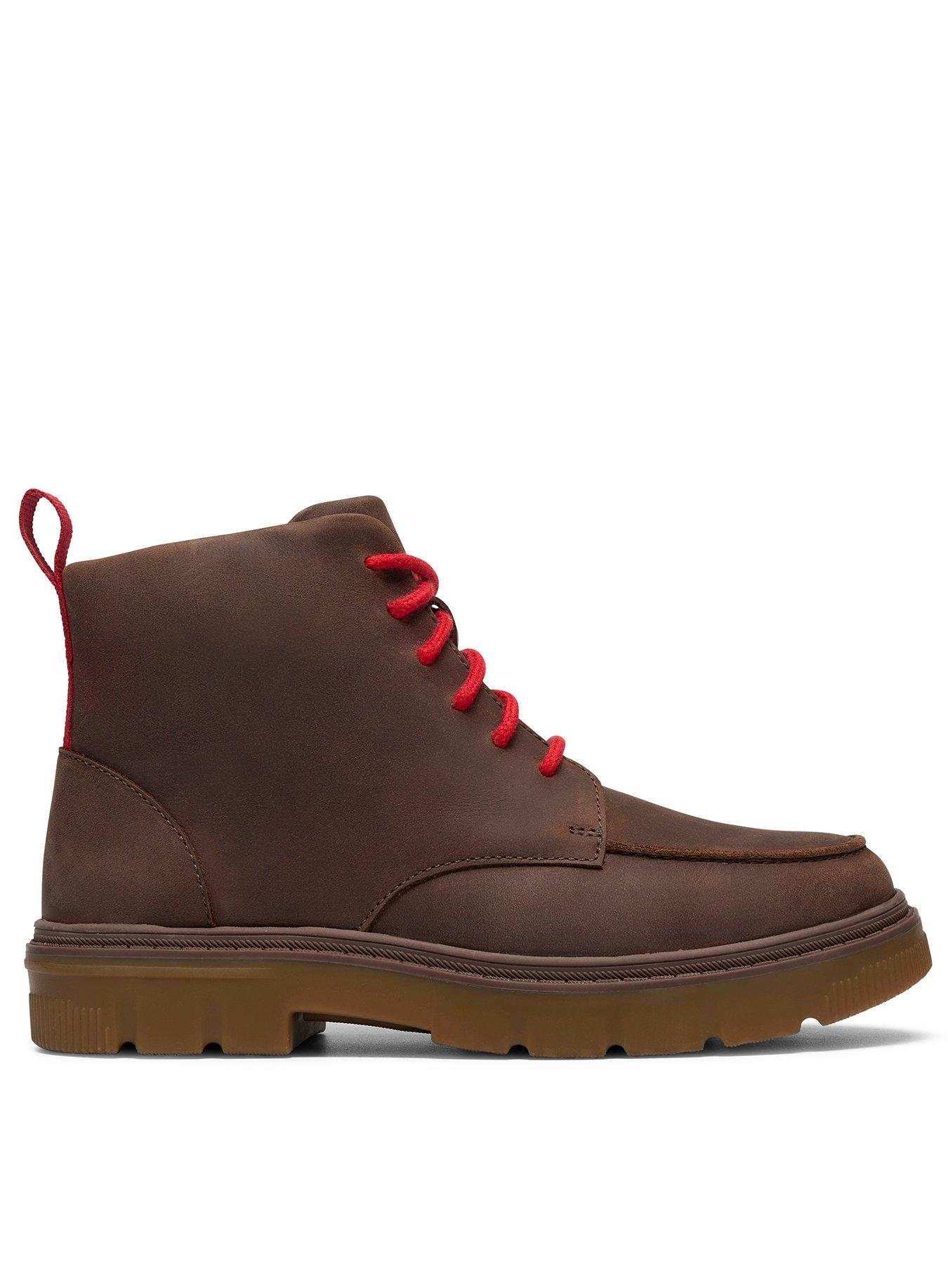 Image 1 of 7 of Clarks Older Lorcam Hill Boots - Brown
