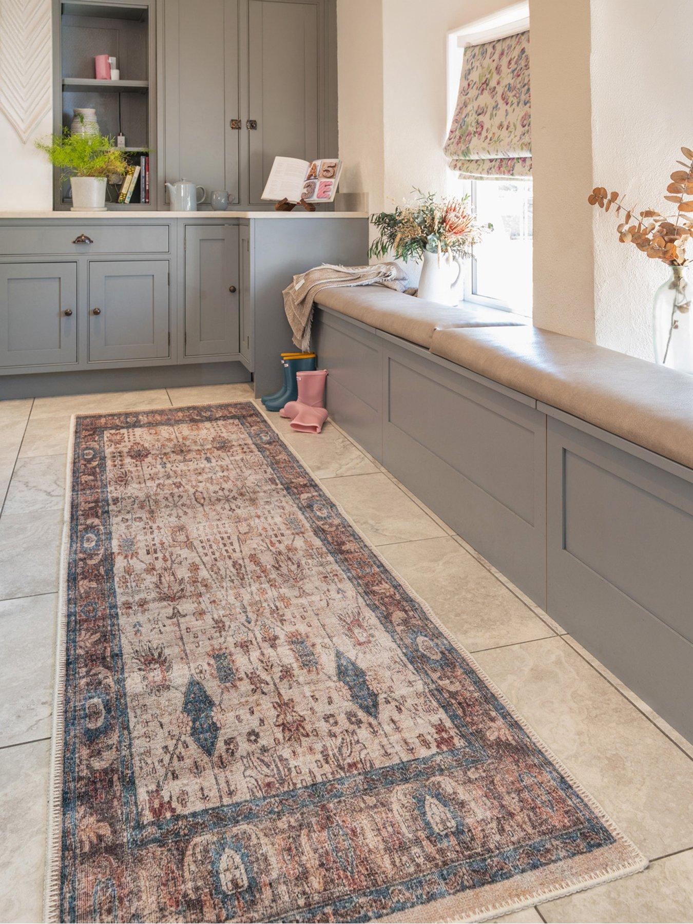 Kukoon Flatwoven Washable Earthy Flora Runner Rug - Shannon | Very