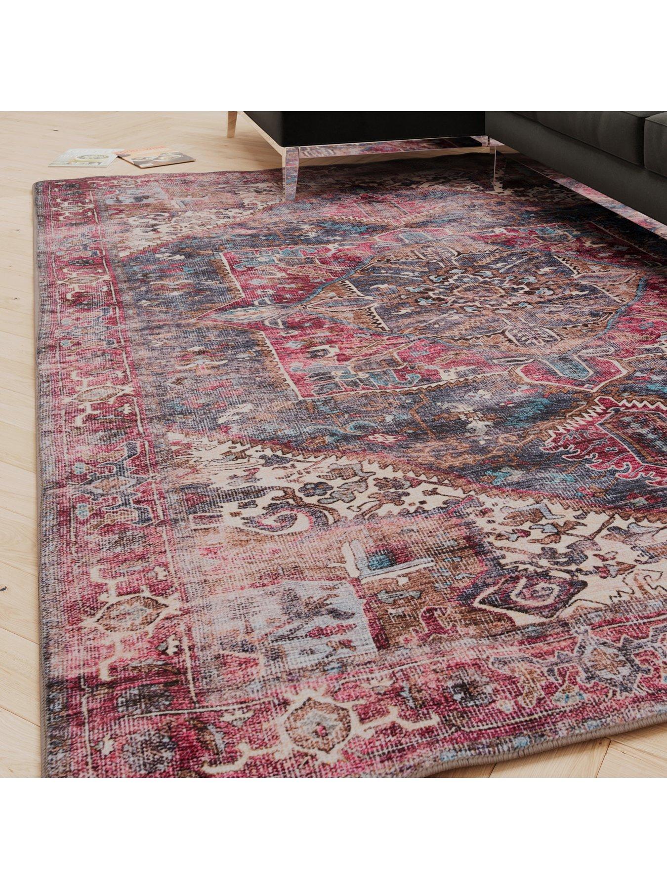 Kukoon Soft Washable Multicolour Rug - Delphine | Very
