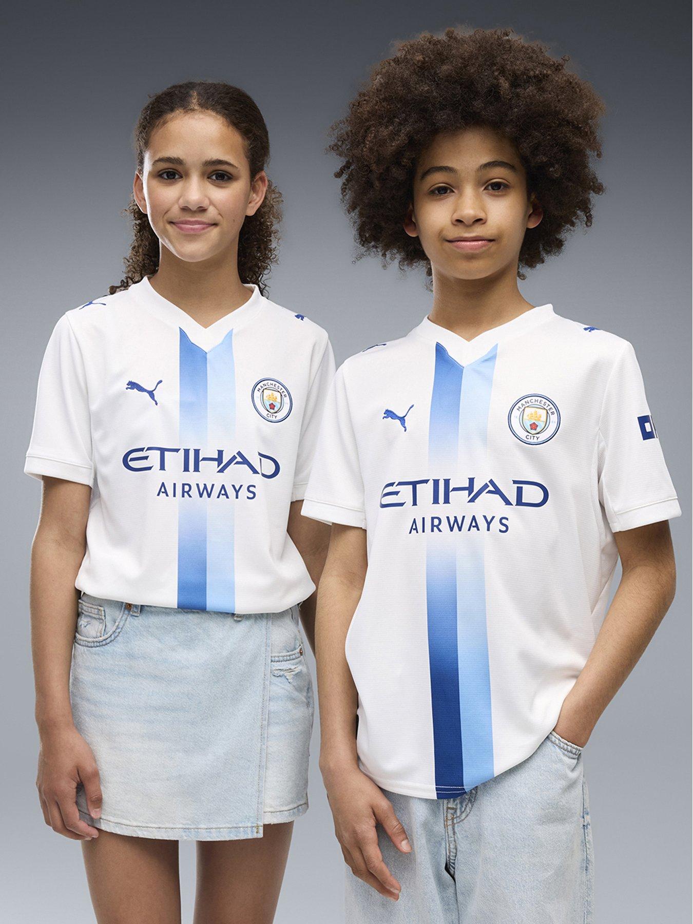 Image 1 of 5 of Puma Junior Manchester City 26/27 3rd Replica Shirt - White