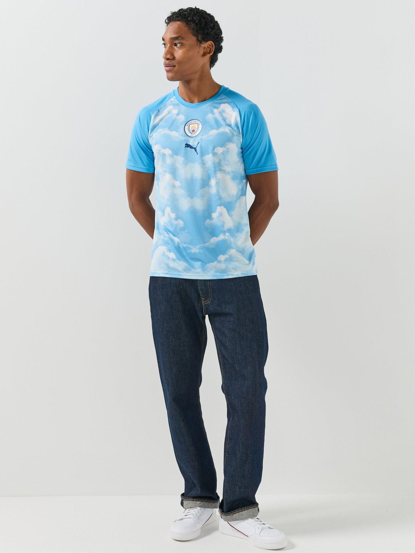 Image 3 of 5 of Puma Mens Manchester City 26/27 Warm Up Jersey - Blue