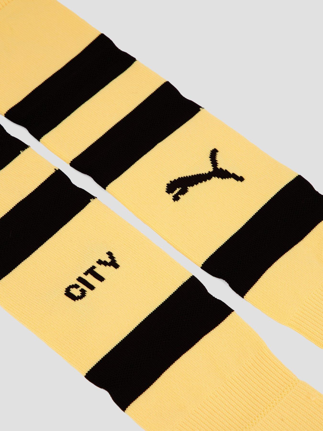 Image 4 of 5 of Puma Manchester City 26/27 Away Replica Sock - Black/Yellow