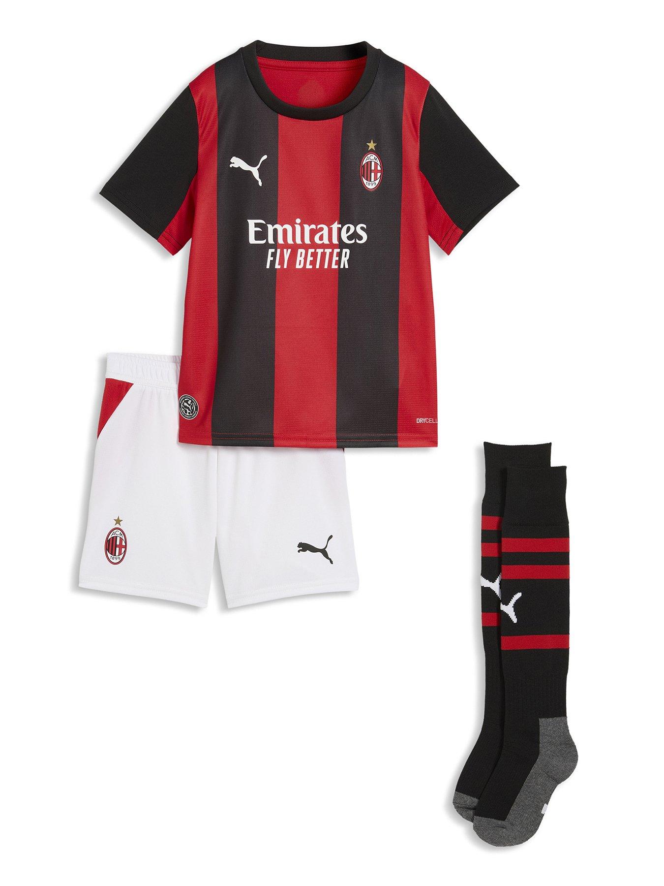 Puma AC Milan Replica Kids Home Kit - Black - 4-5Y - Image 2