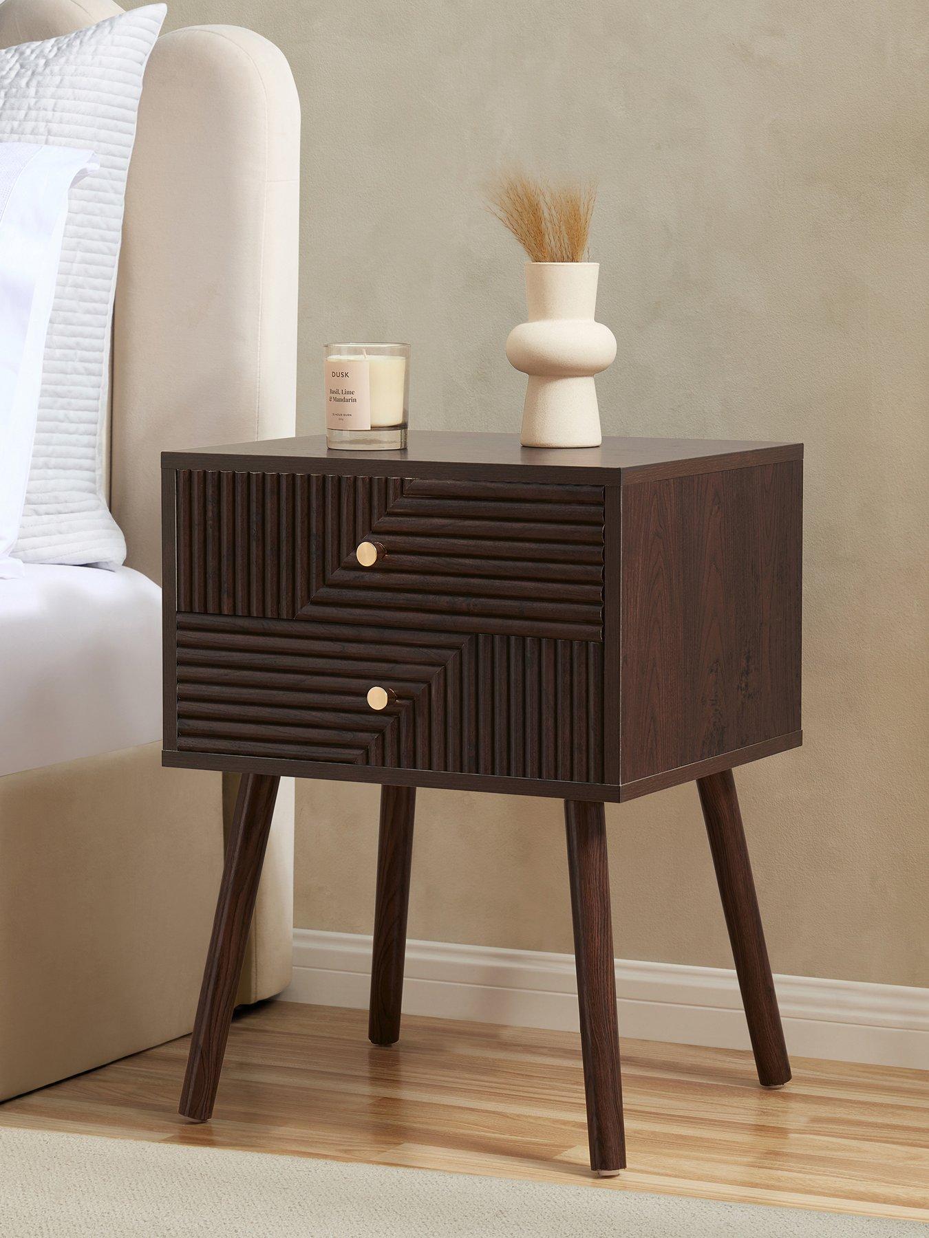 Image 3 of 6 of Dusk Dora 2 Drawer Nightstand - Walnut