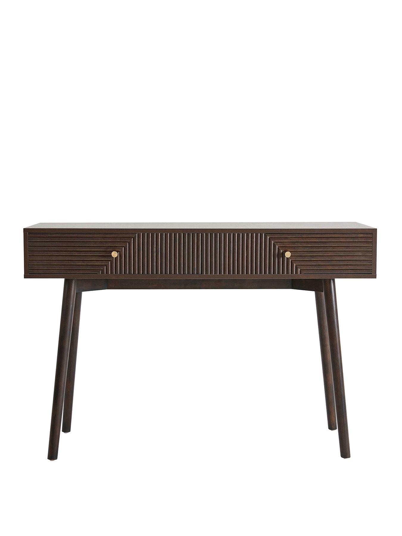 Image 2 of 6 of Dusk Dora Dressing Table Console - Walnut