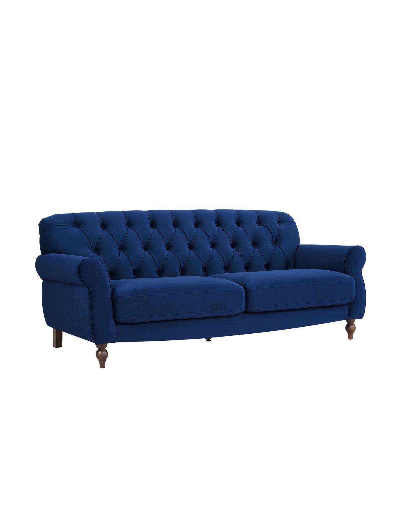 Image 3 of 7 of Dusk Hebden 3 Seater Sofa - Royal Blue