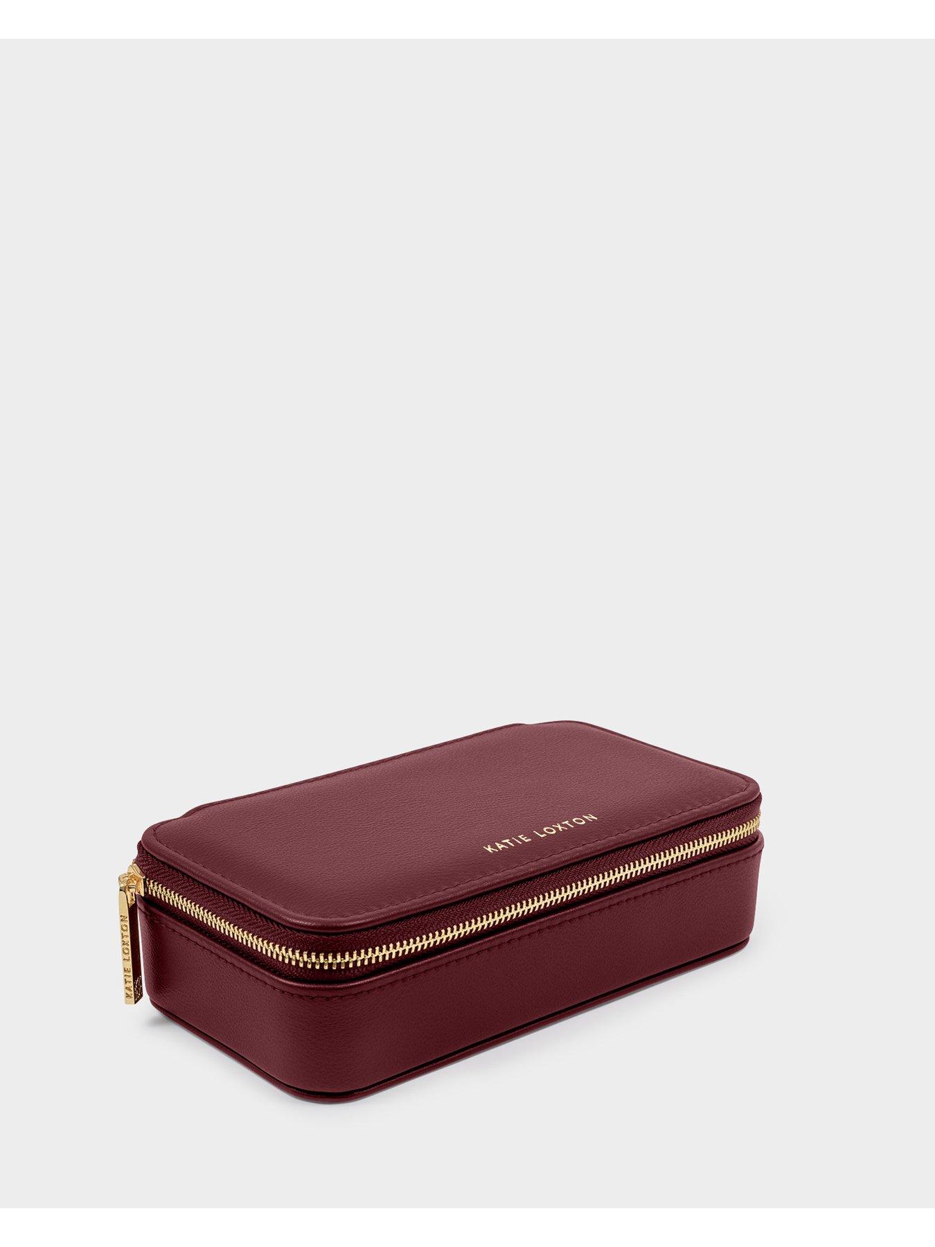 Image 3 of 6 of Katie Loxton CLASSIC JEWELLERY BOX , Cherry , 17.7cm x 9.5cm x 5.5cm
