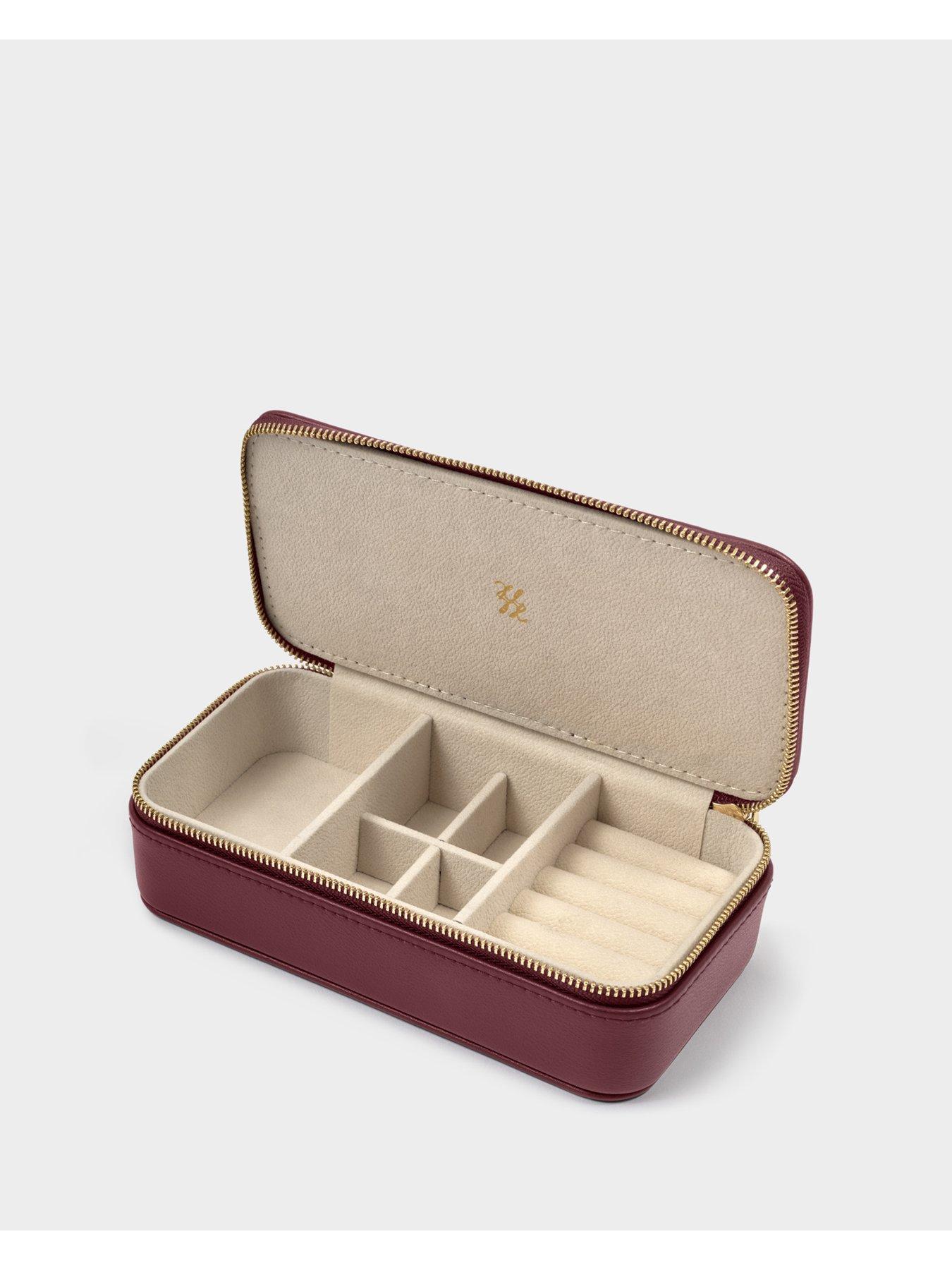 Image 4 of 6 of Katie Loxton CLASSIC JEWELLERY BOX , Cherry , 17.7cm x 9.5cm x 5.5cm
