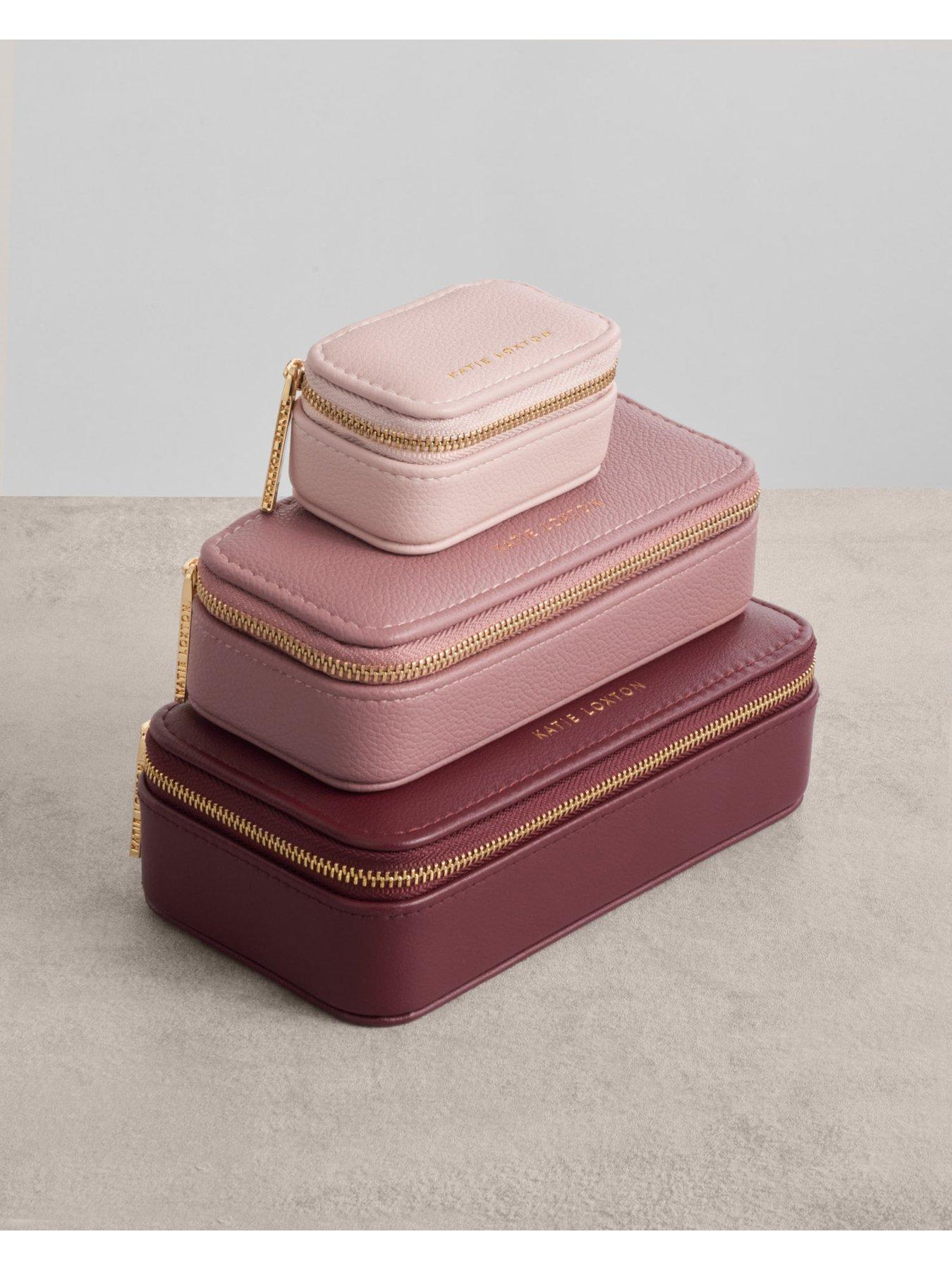 Image 5 of 6 of Katie Loxton CLASSIC JEWELLERY BOX , Cherry , 17.7cm x 9.5cm x 5.5cm