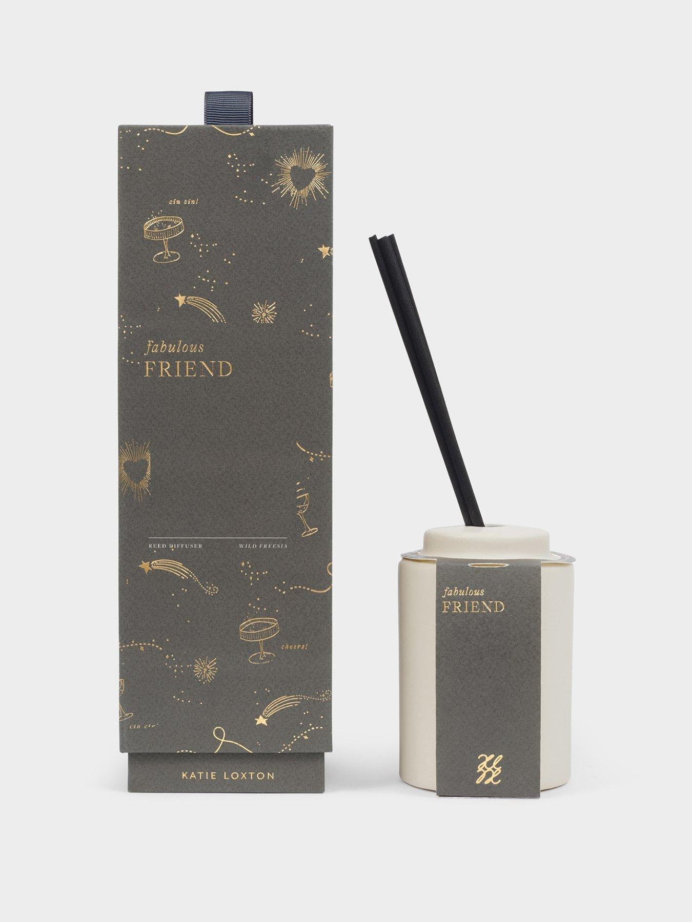 Katie Loxton CERAMIC SENTIMENT REED DIFFUSER , Fabulous Friend , 8.2cm x 6.4cm x 6.4cm