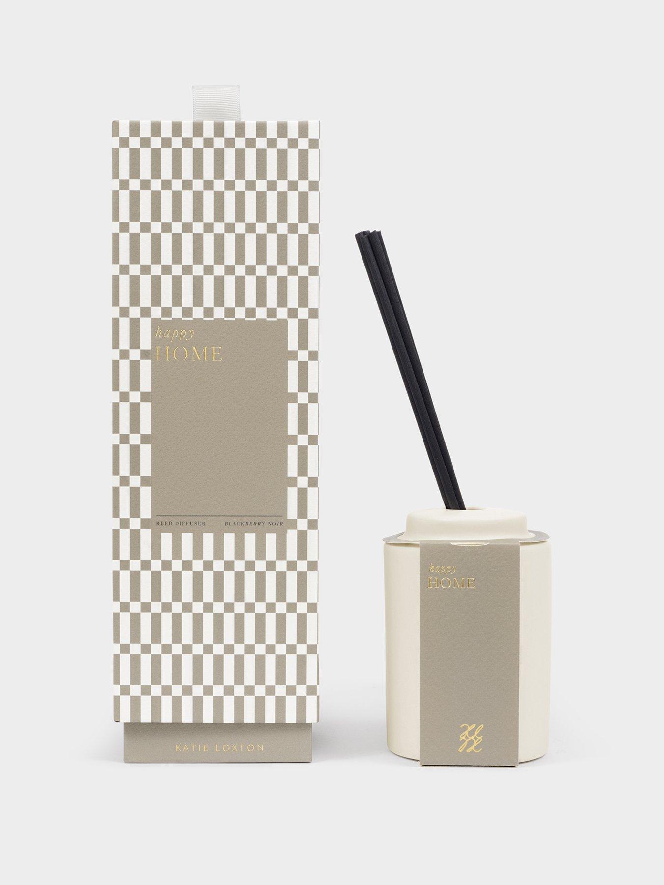 Katie Loxton CERAMIC SENTIMENT REED DIFFUSER , Happy Home , 8.2cm x 6.4cm x 6.4cm