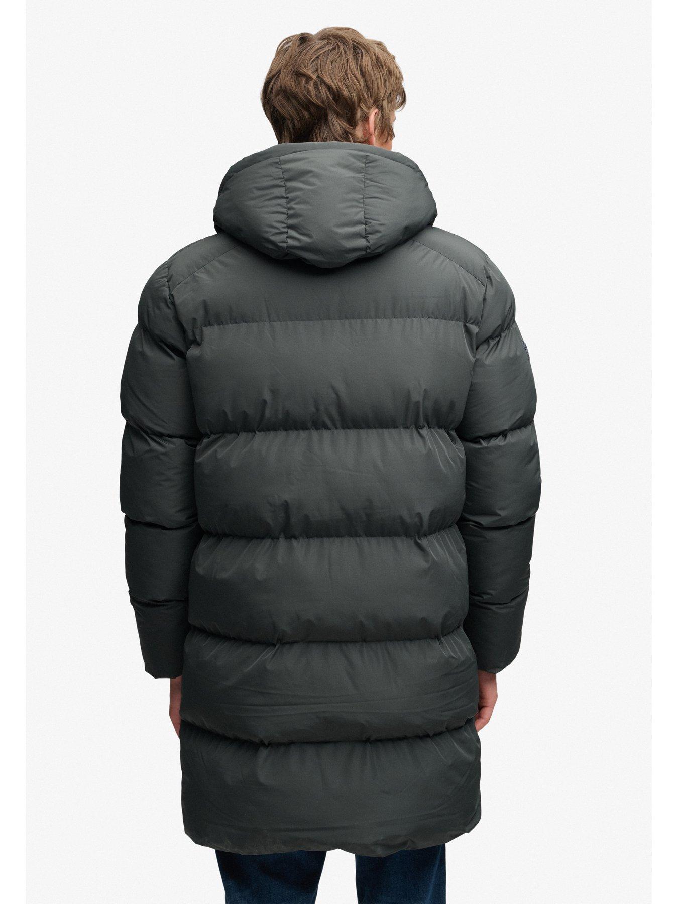 Image 2 of 6 of Superdry Hooded Sports Padded Coat - Green