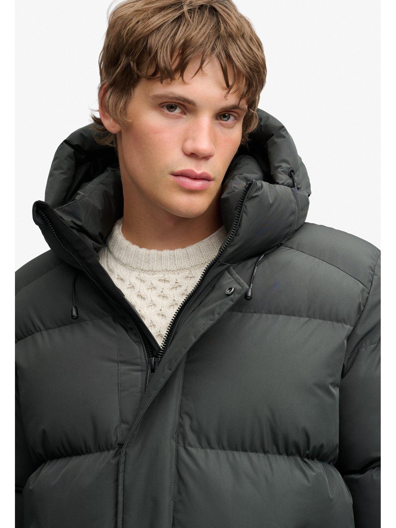 Image 5 of 6 of Superdry Hooded Sports Padded Coat - Green