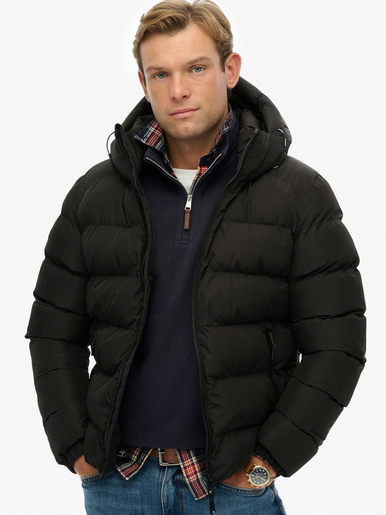 Superdry Black Down Jacket Sports - Image 4