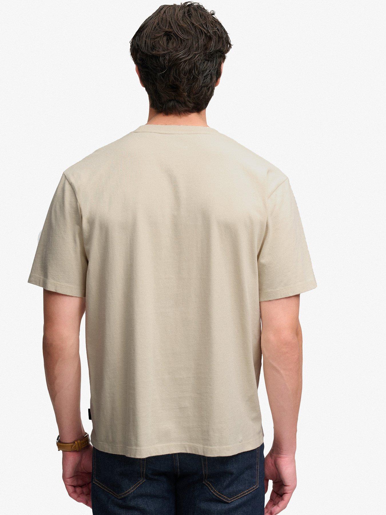 Image 2 of 5 of Superdry Micro Logo T-Shirt - Beige