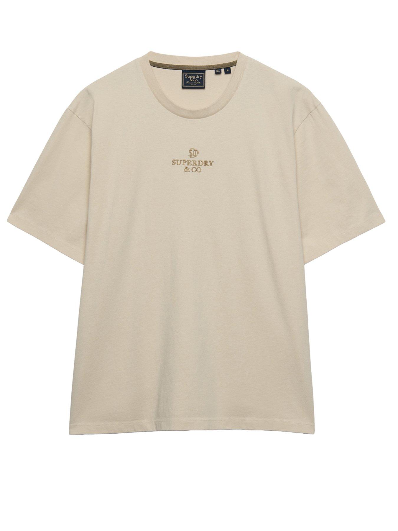 Image 5 of 5 of Superdry Micro Logo T-Shirt - Beige