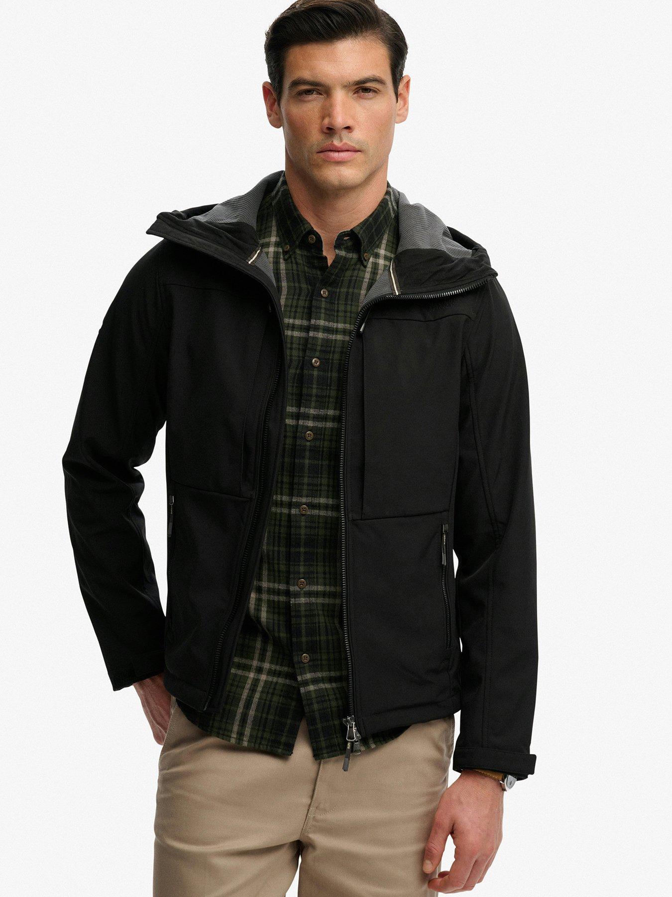 Superdry Hooded Softshell Trekker Jacket - Black