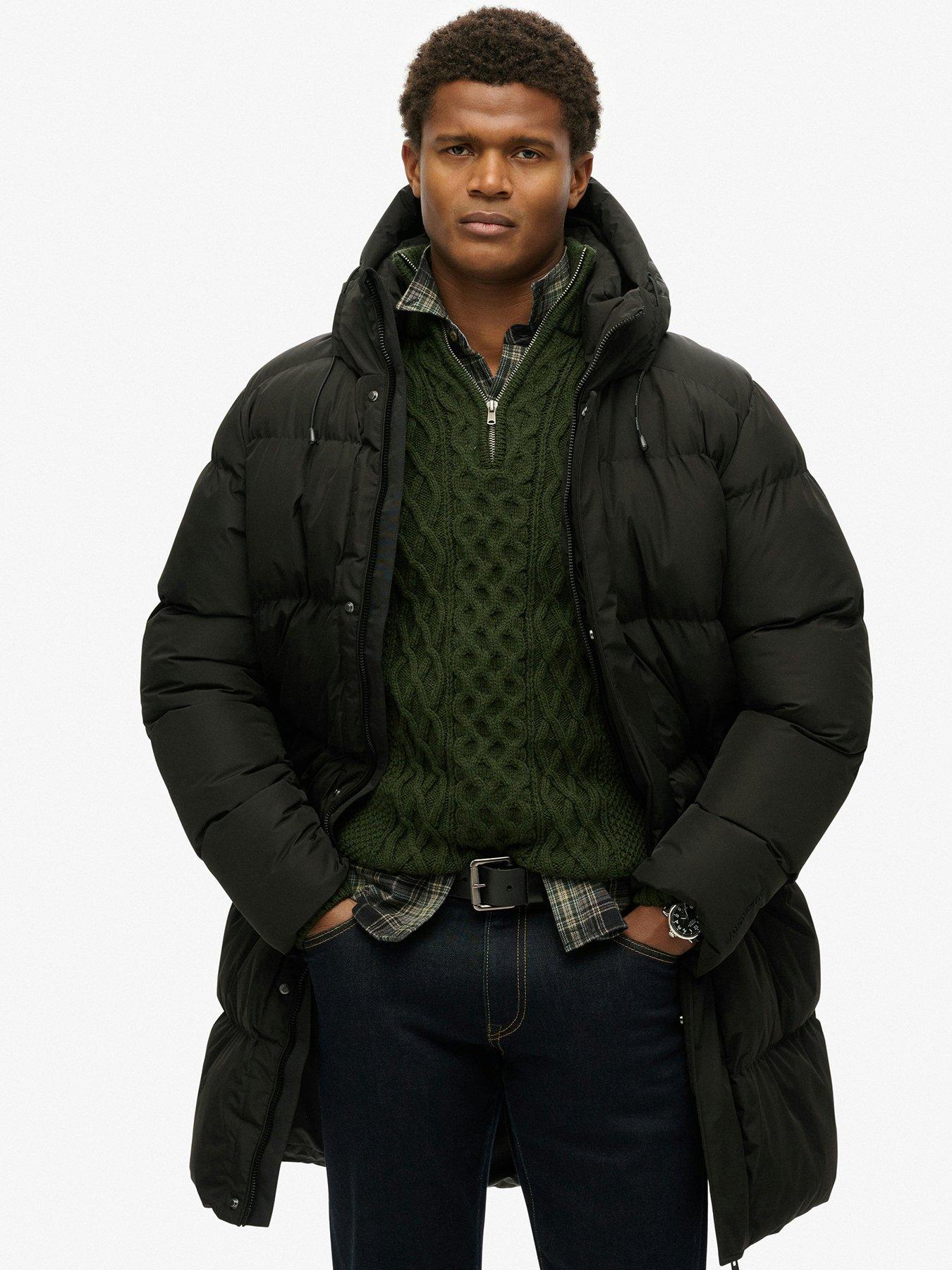 Superdry Men's Black Puffer Jacket Sports - Image 3